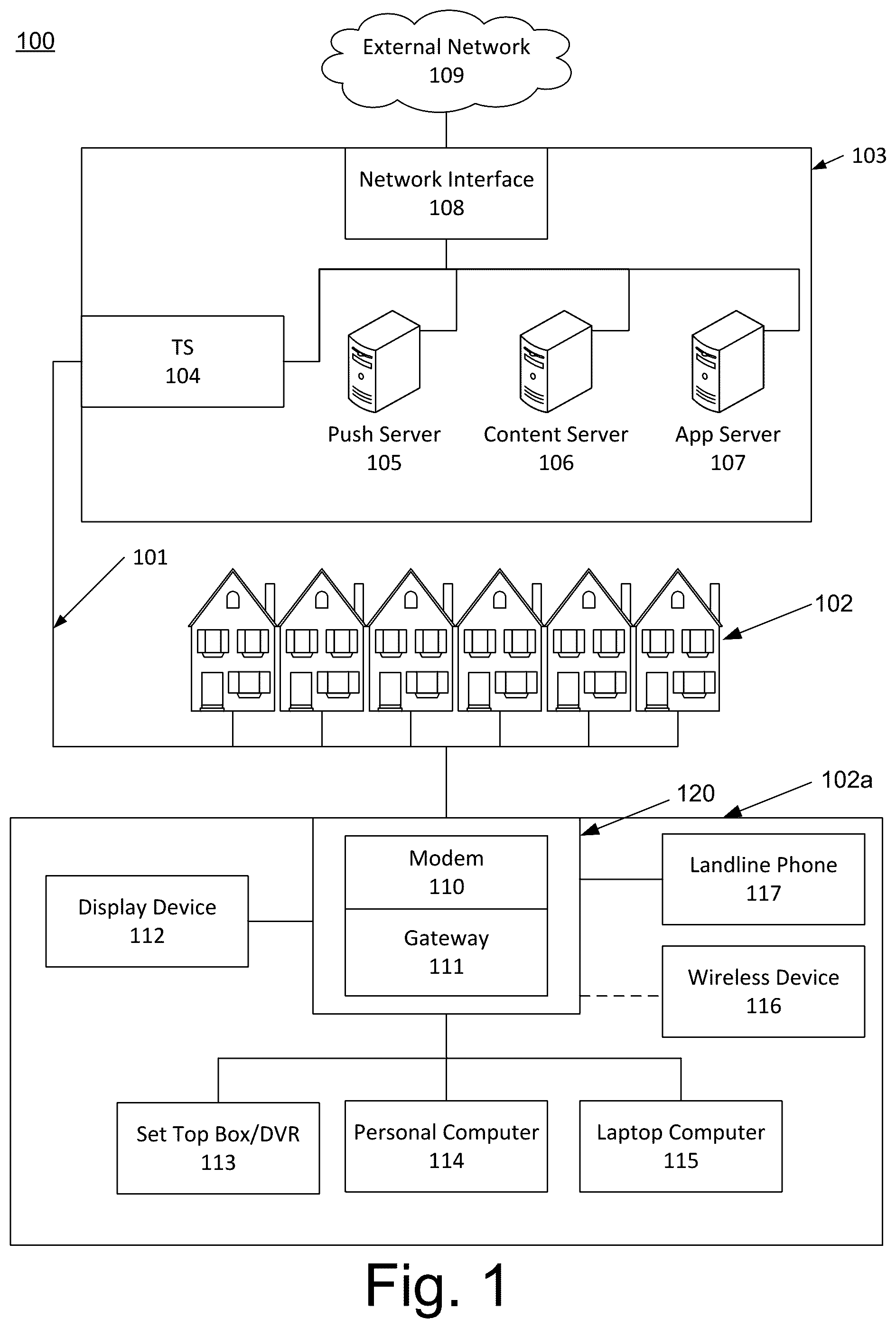 Patent US12309442 Figure 1 – Modified content delivery
