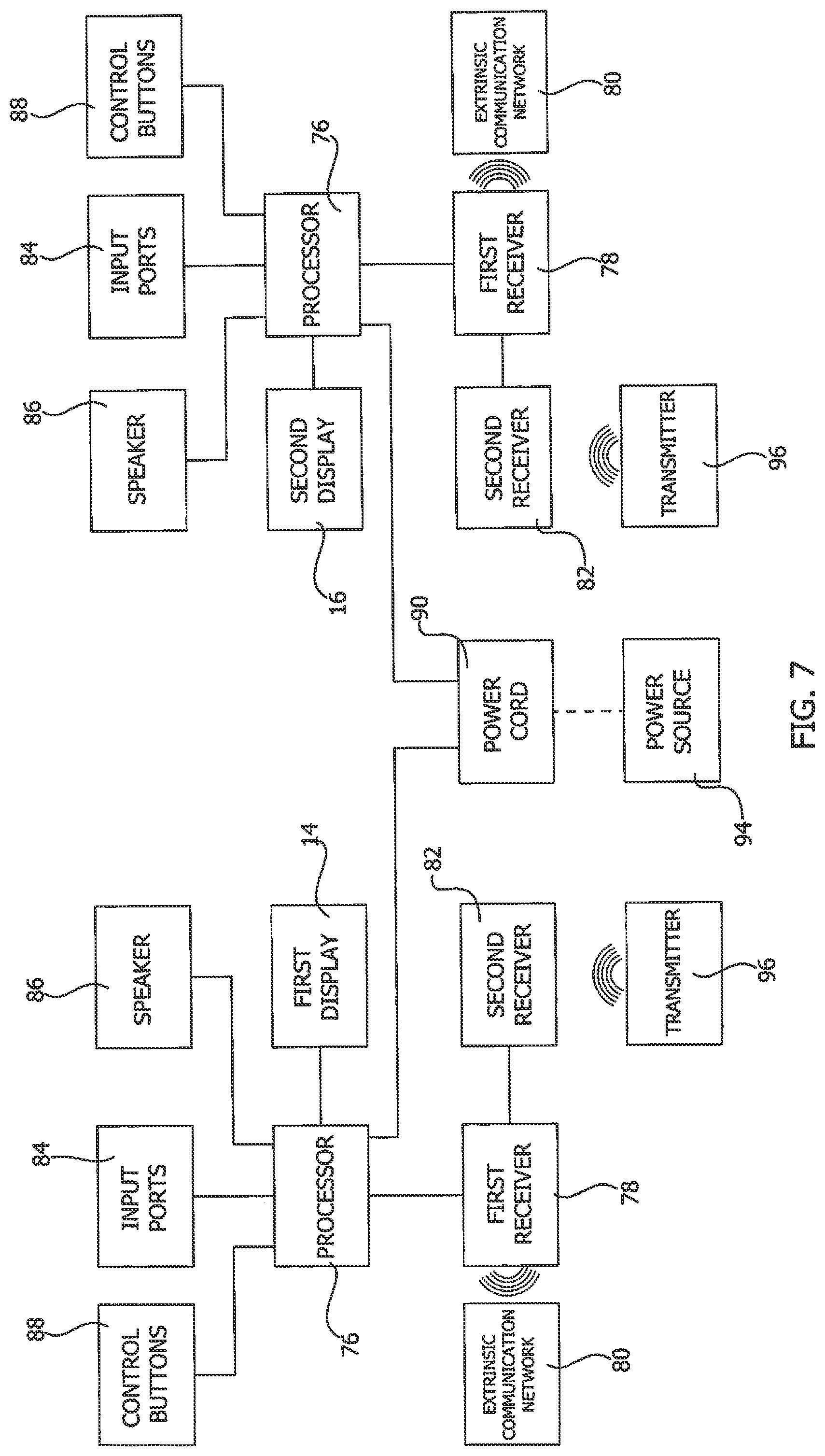 Patent US12309445 Figure 7 – Double sided monitor device