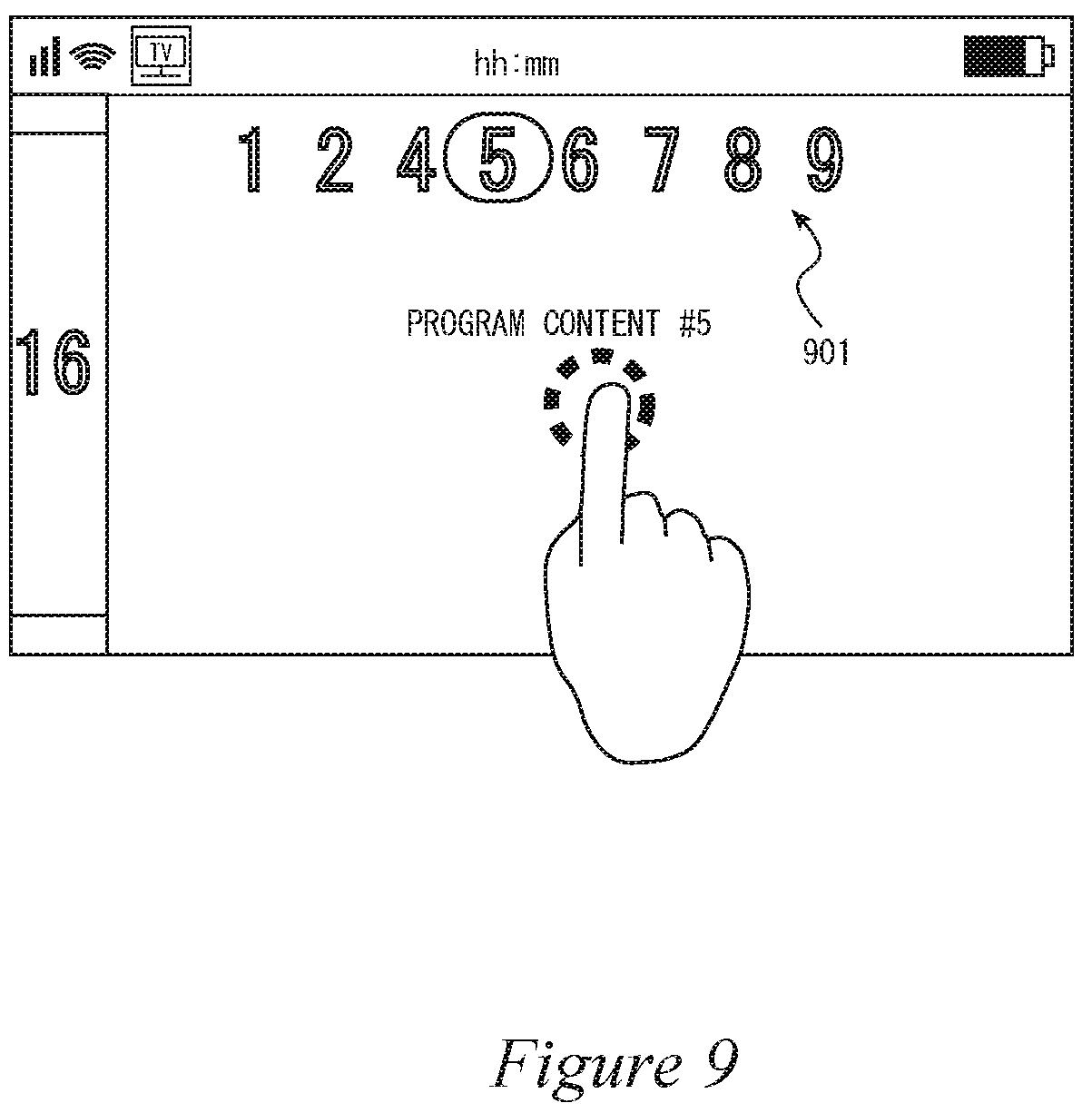 Patent US12309461 Figure 9 – Information communication terminal device, and display control method for said device