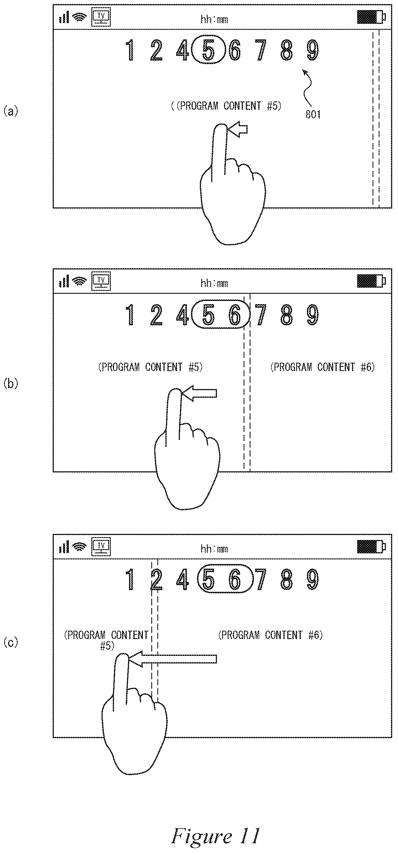 Patent US12309461 Figure 11 – Information communication terminal device, and display control method for said device