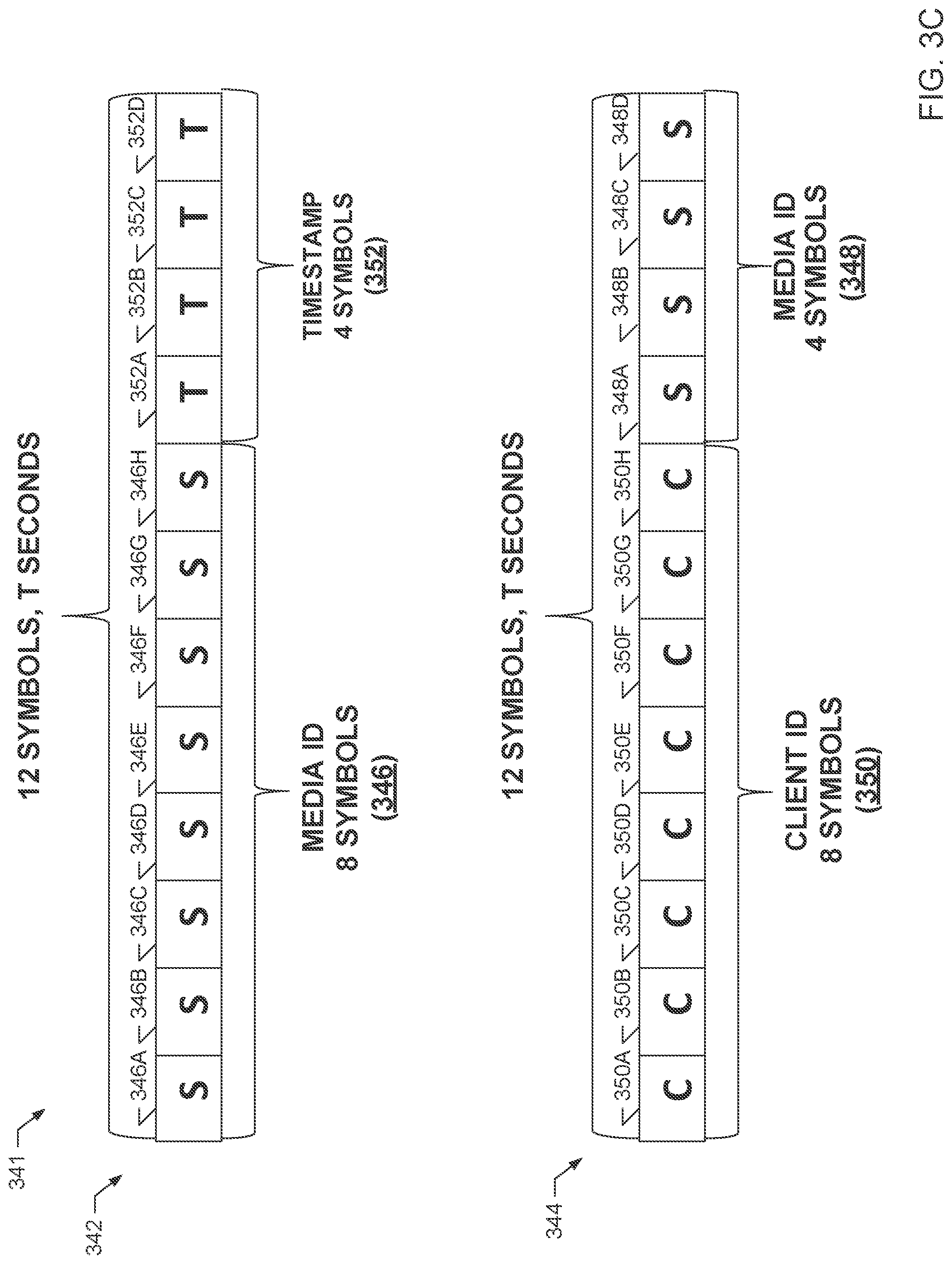 Patent US12309466 Figure 5 – Client identifier watermarks in media signals