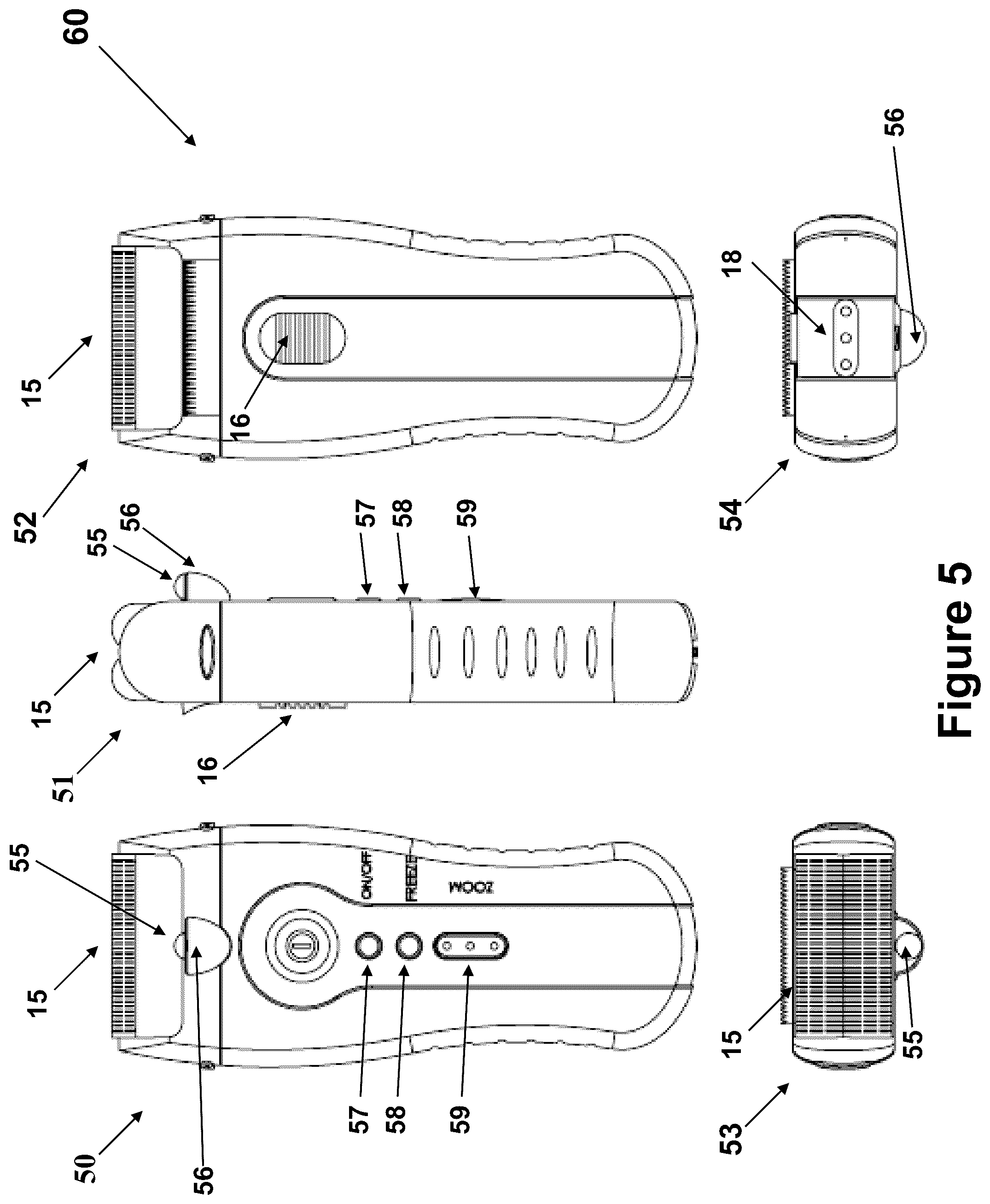 Patent US12309468 Figure 5 – Electric shaver with imaging capability