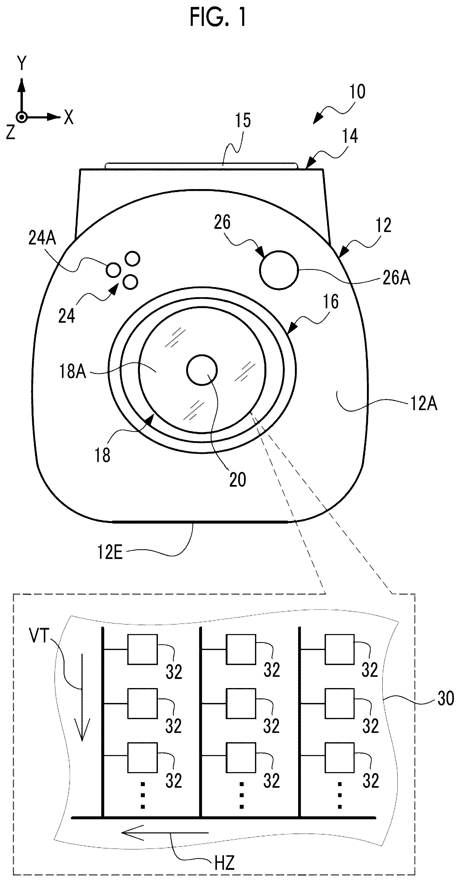 Patent US12309471 Figure 1 – Camera
