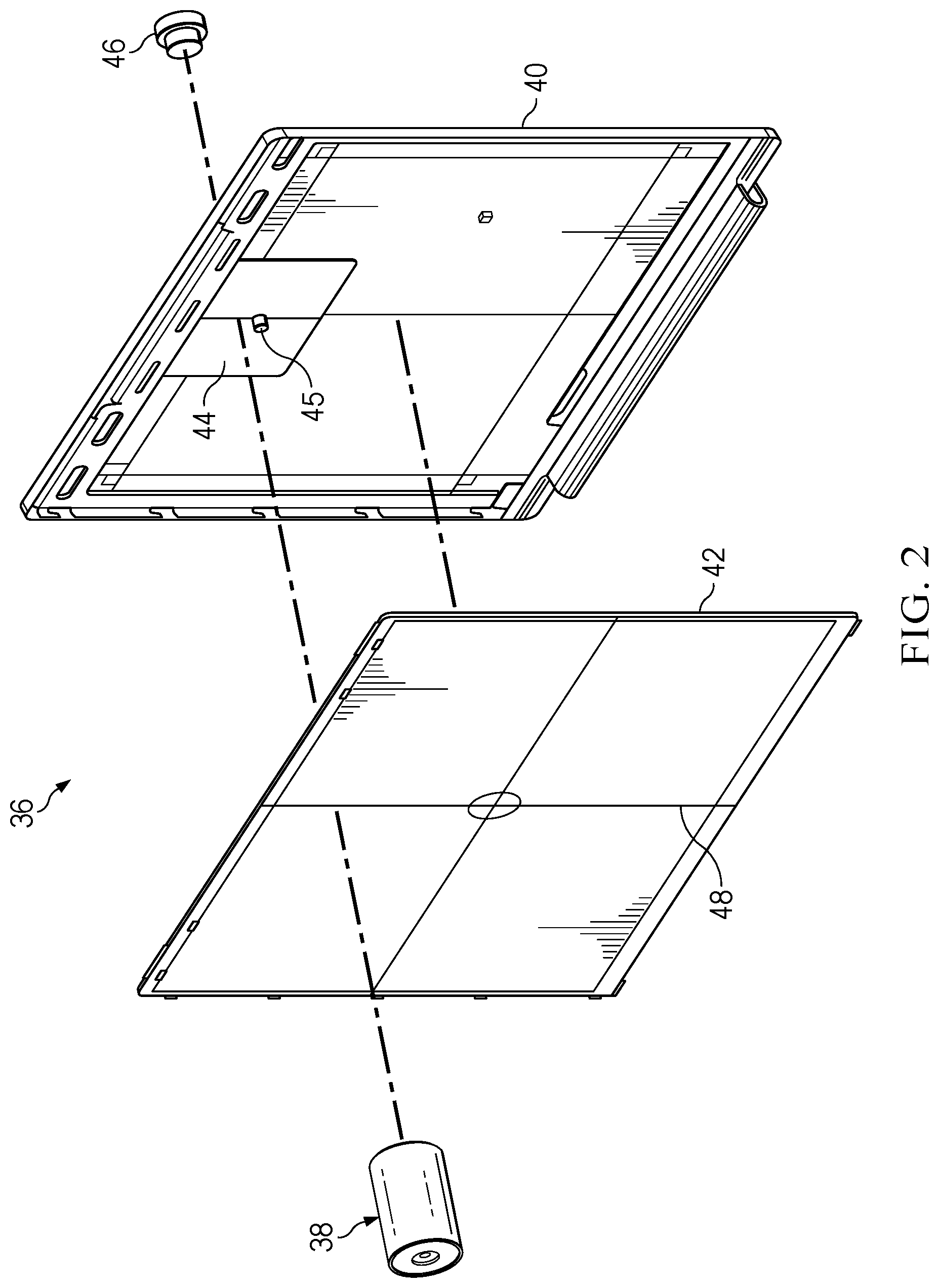 Patent US12309474 Figure 2 – Portable information handling system display having a magnetically attached camera