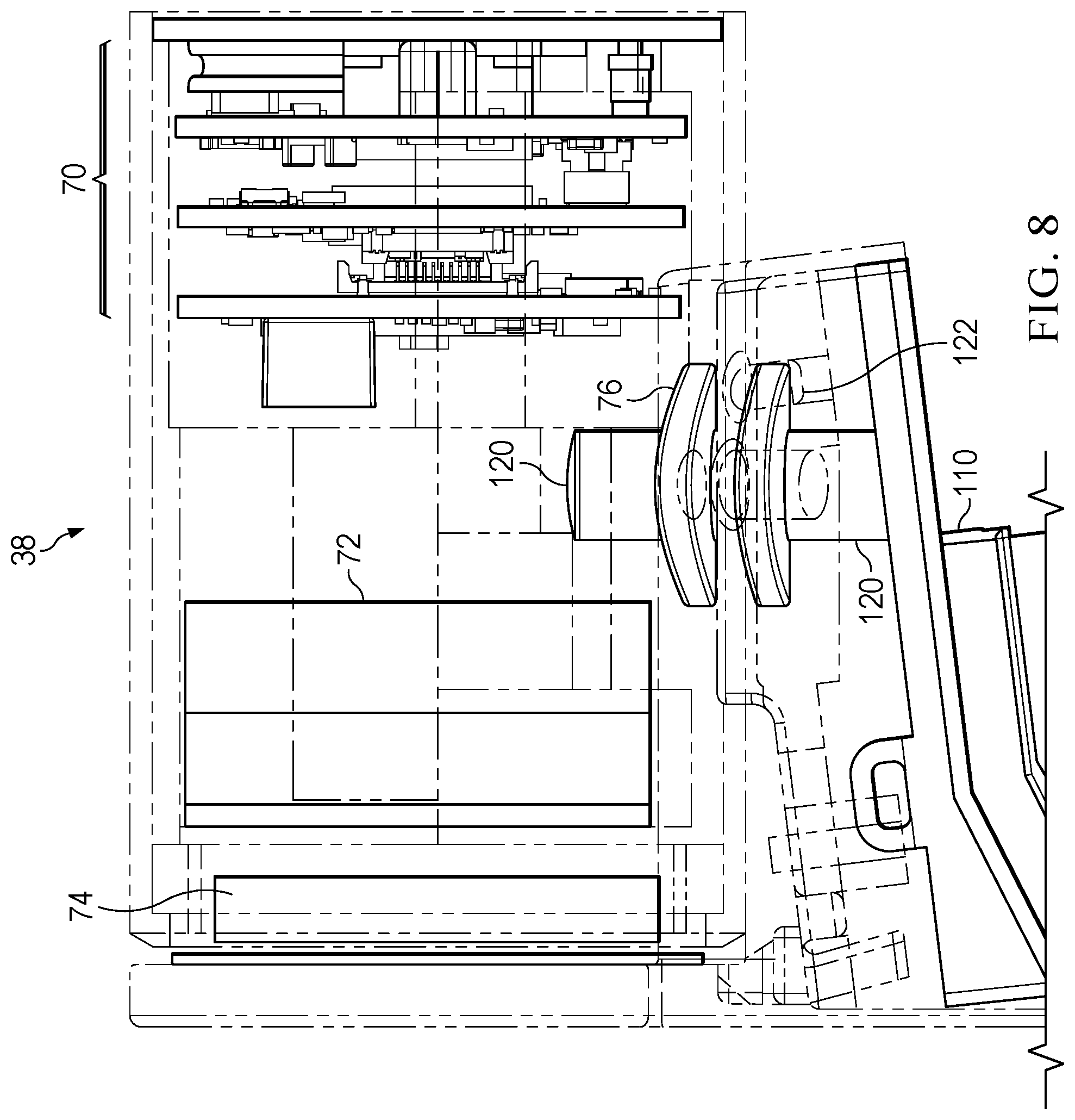 Patent US12309474 Figure 10 – Portable information handling system display having a magnetically attached camera