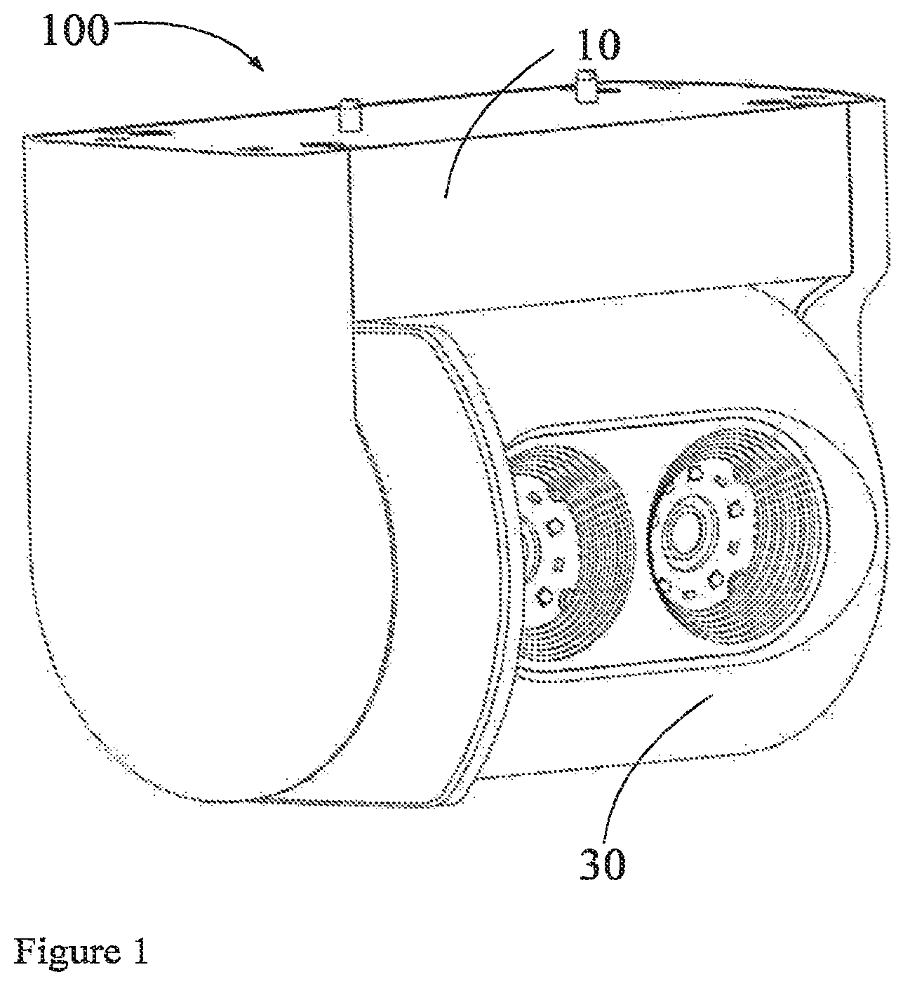 Patent US12309481 Figure 1 – Wheel image acquisition assembly, wheel positioning apparatus, and wheel positioning system