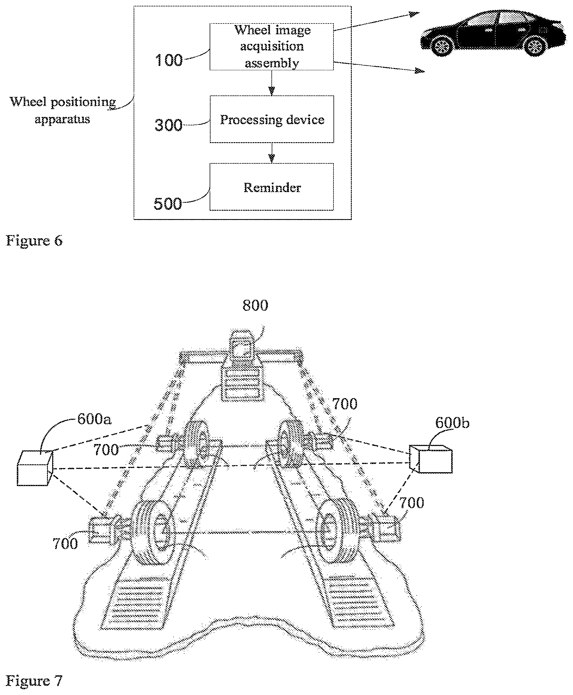 Patent US12309481 Figure 4 – Wheel image acquisition assembly, wheel positioning apparatus, and wheel positioning system