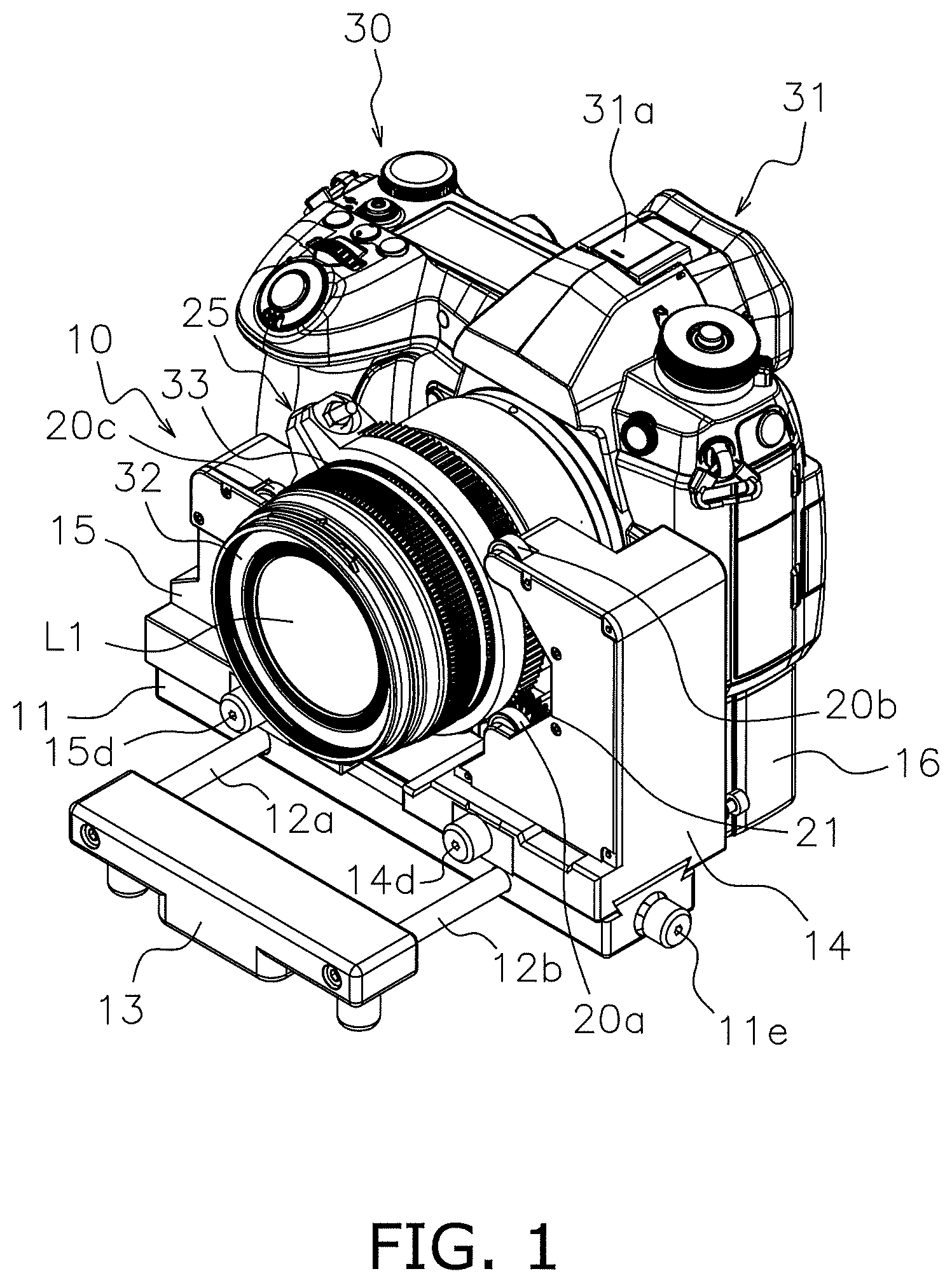 Patent US12309490 Figure 1 – Camera system, camera body