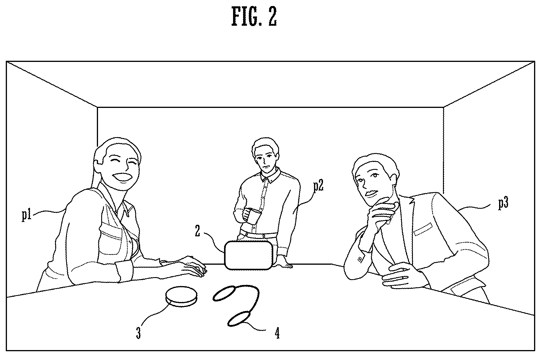 Patent US12309495 Figure 2 – Processing method of conference system, and conference system