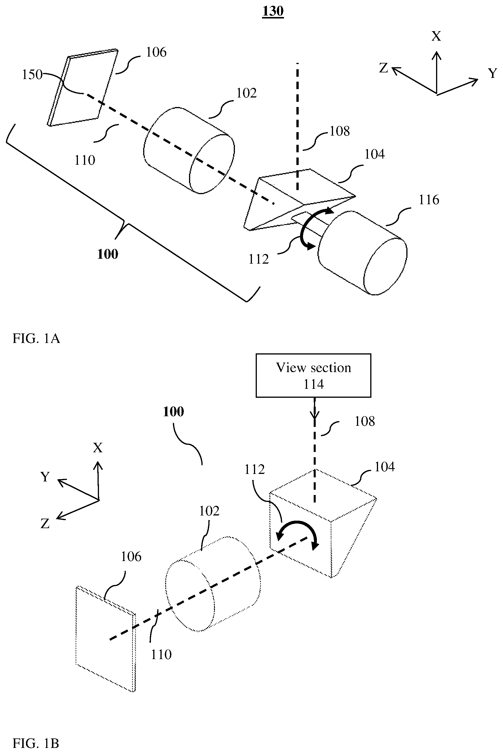 Patent US12309496 Figure 1 – Camera with panoramic scanning range