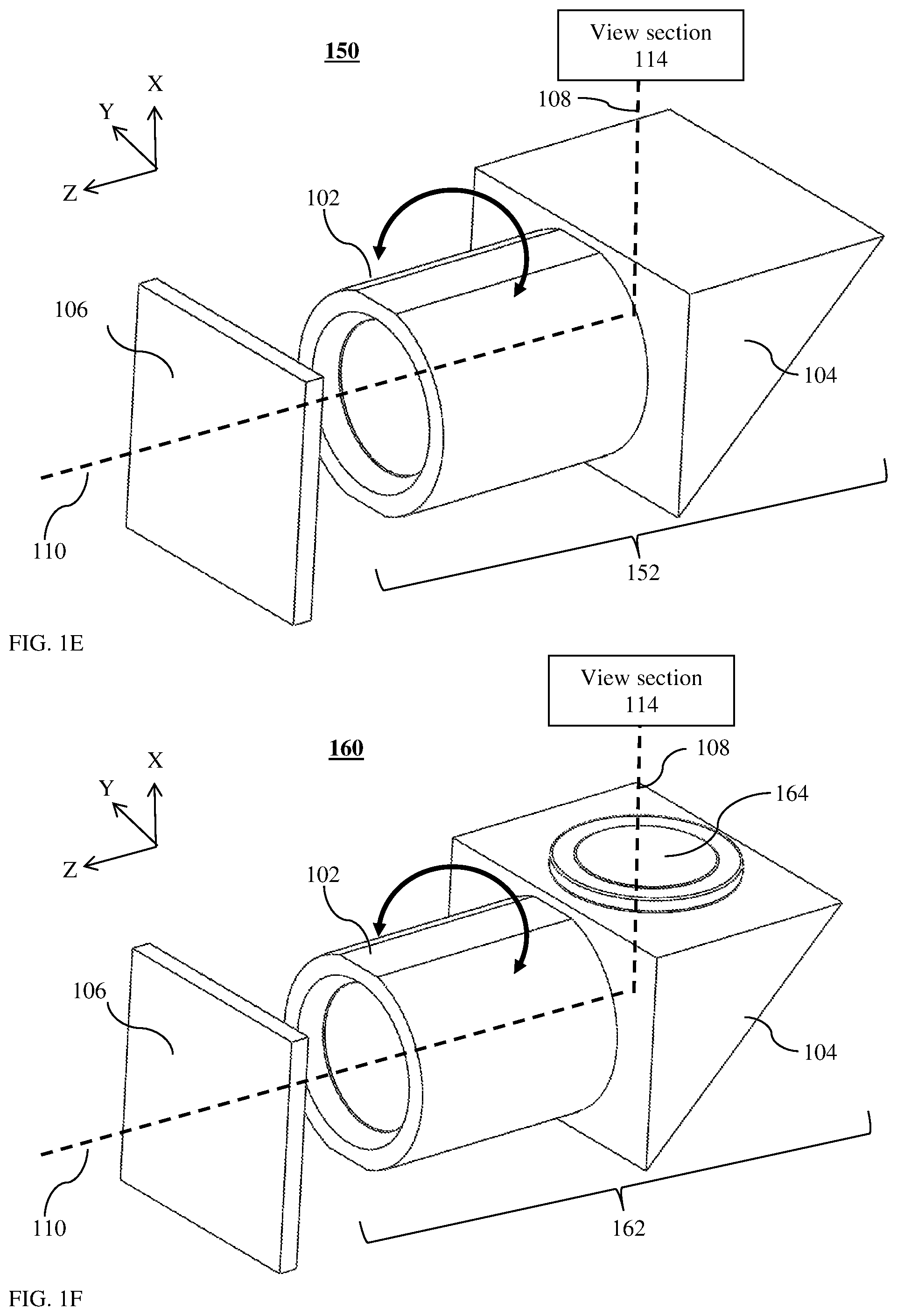 Patent US12309496 Figure 3 – Camera with panoramic scanning range
