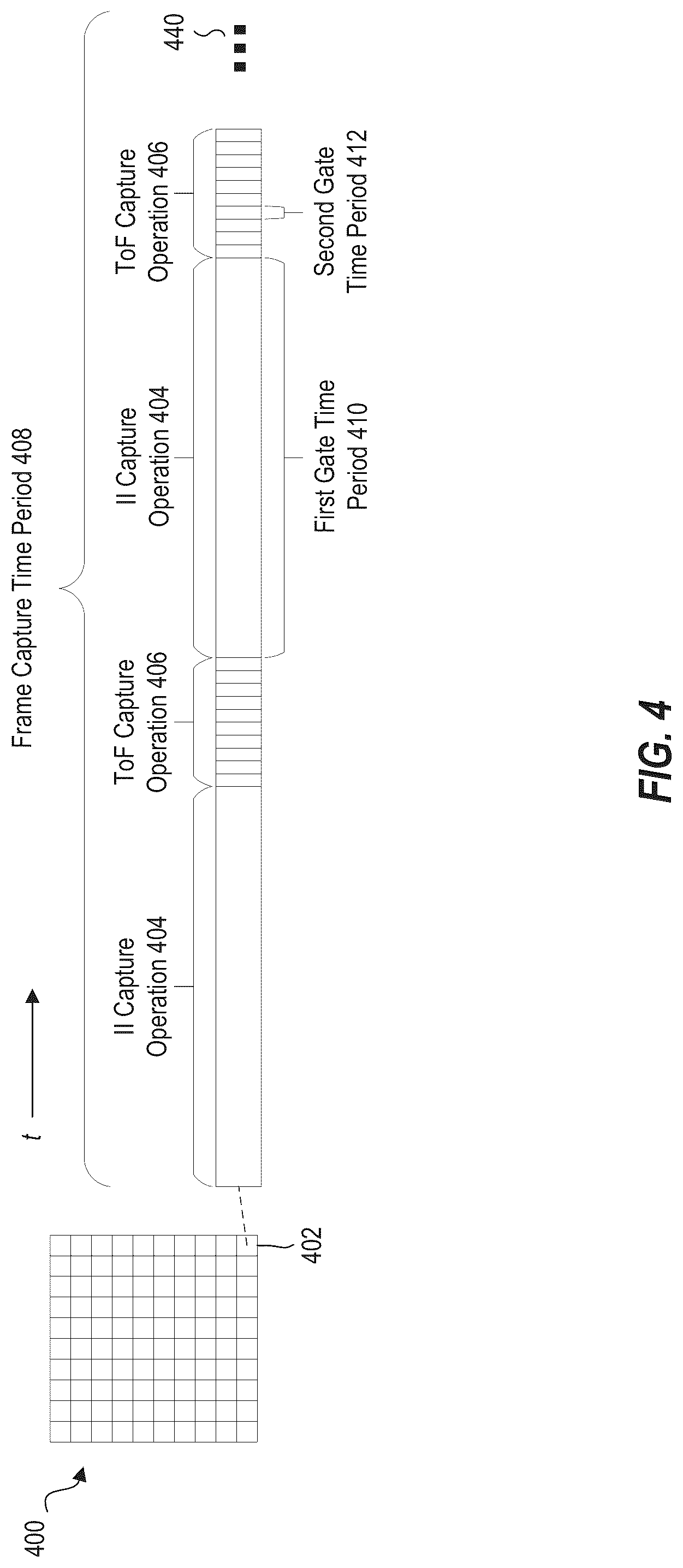 Patent US12309501 Figure 4 – SPAD array for intensity image sensing on head-mounted displays