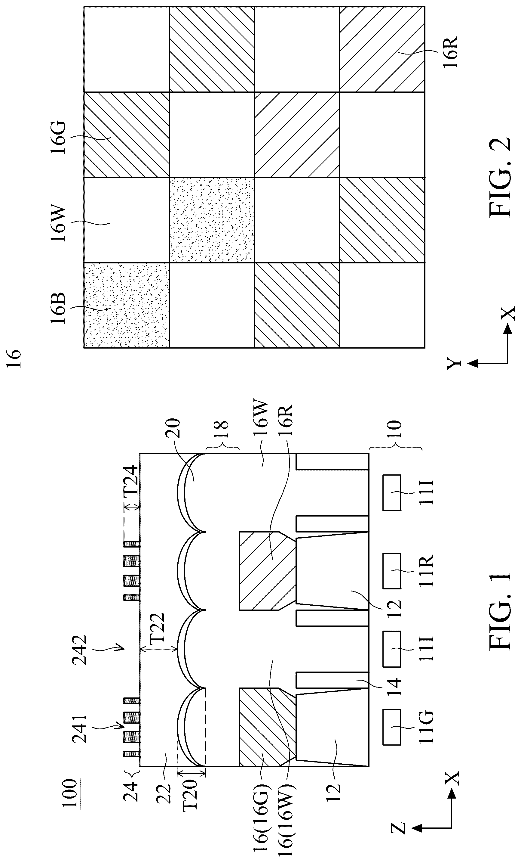 Patent US12309510 Figure 1 – Light-adjusting device and solid-state image sensor using the same