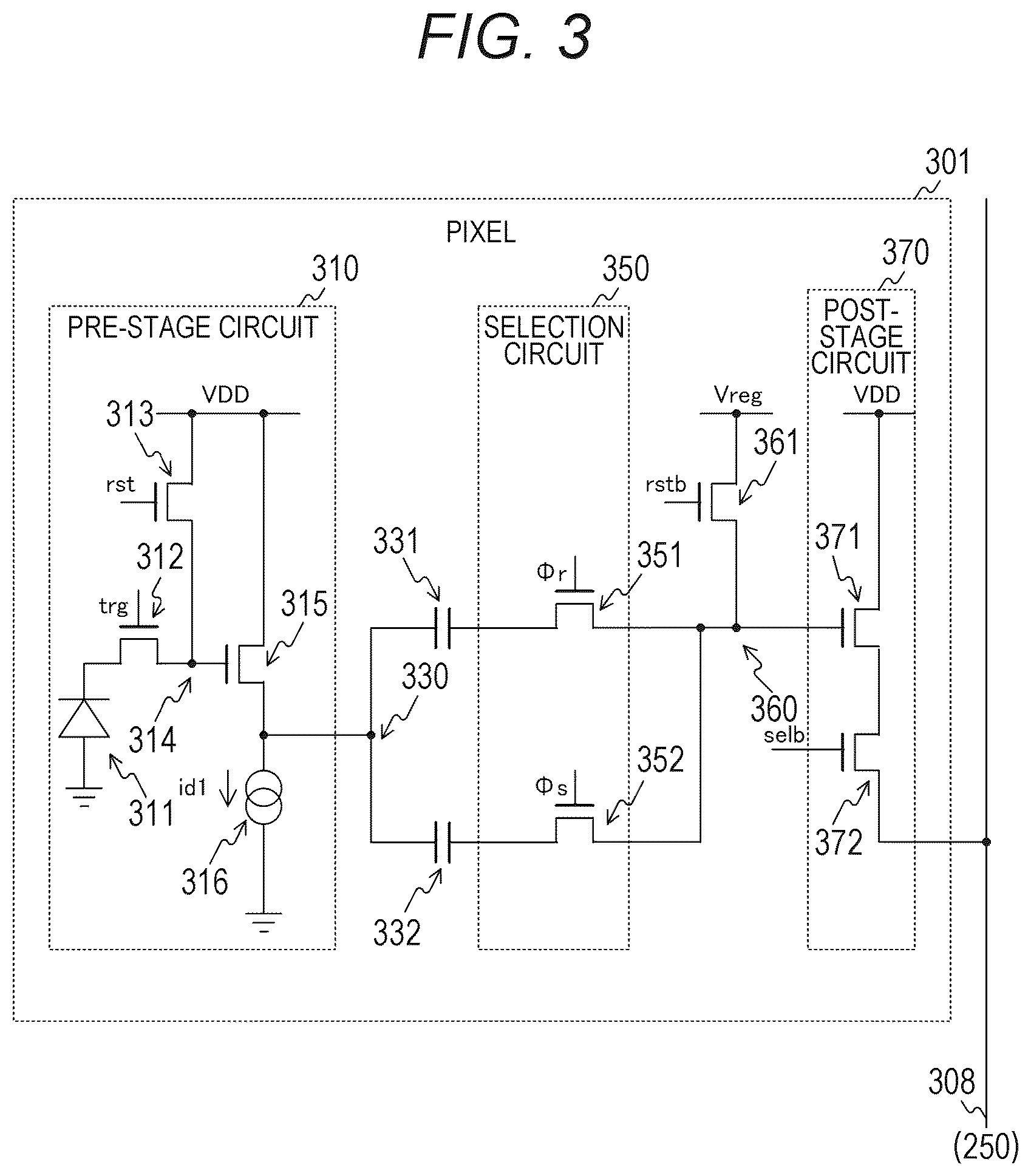 Patent US12309513 Figure 3 – Solid-state imaging element and imaging device