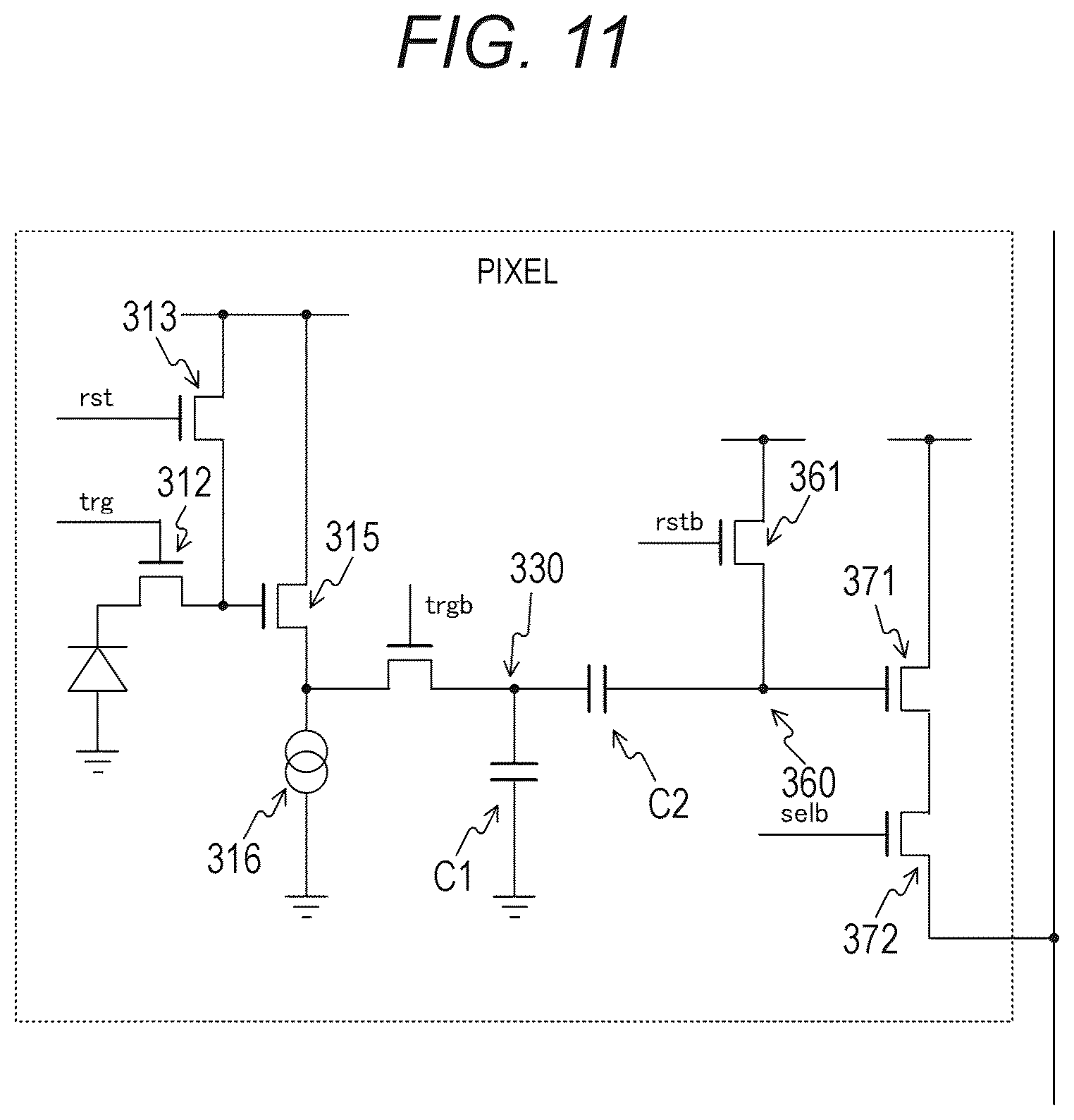 Patent US12309513 Figure 10 – Solid-state imaging element and imaging device
