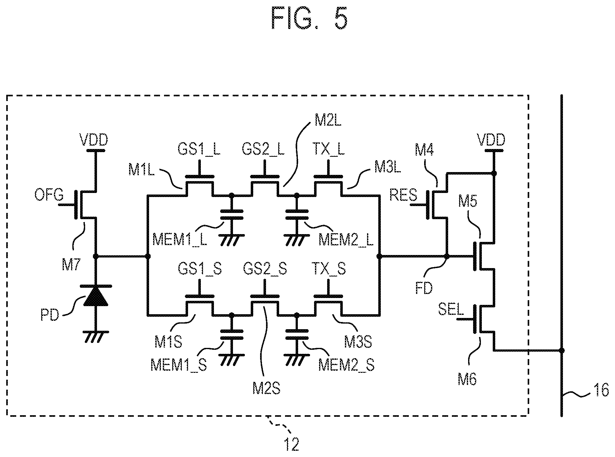 Patent US12309514 Figure 5 – Photoelectric conversion device and method of driving photoelectric conversion device
