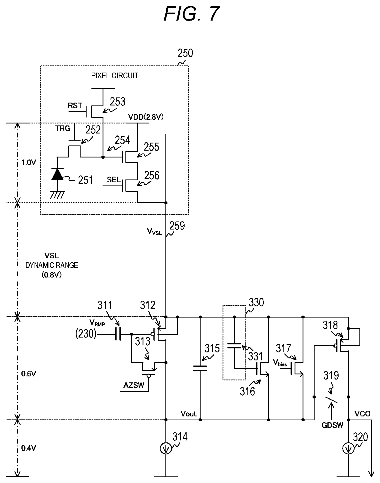 Patent US12309518 Figure 7 – Solid-state imaging element