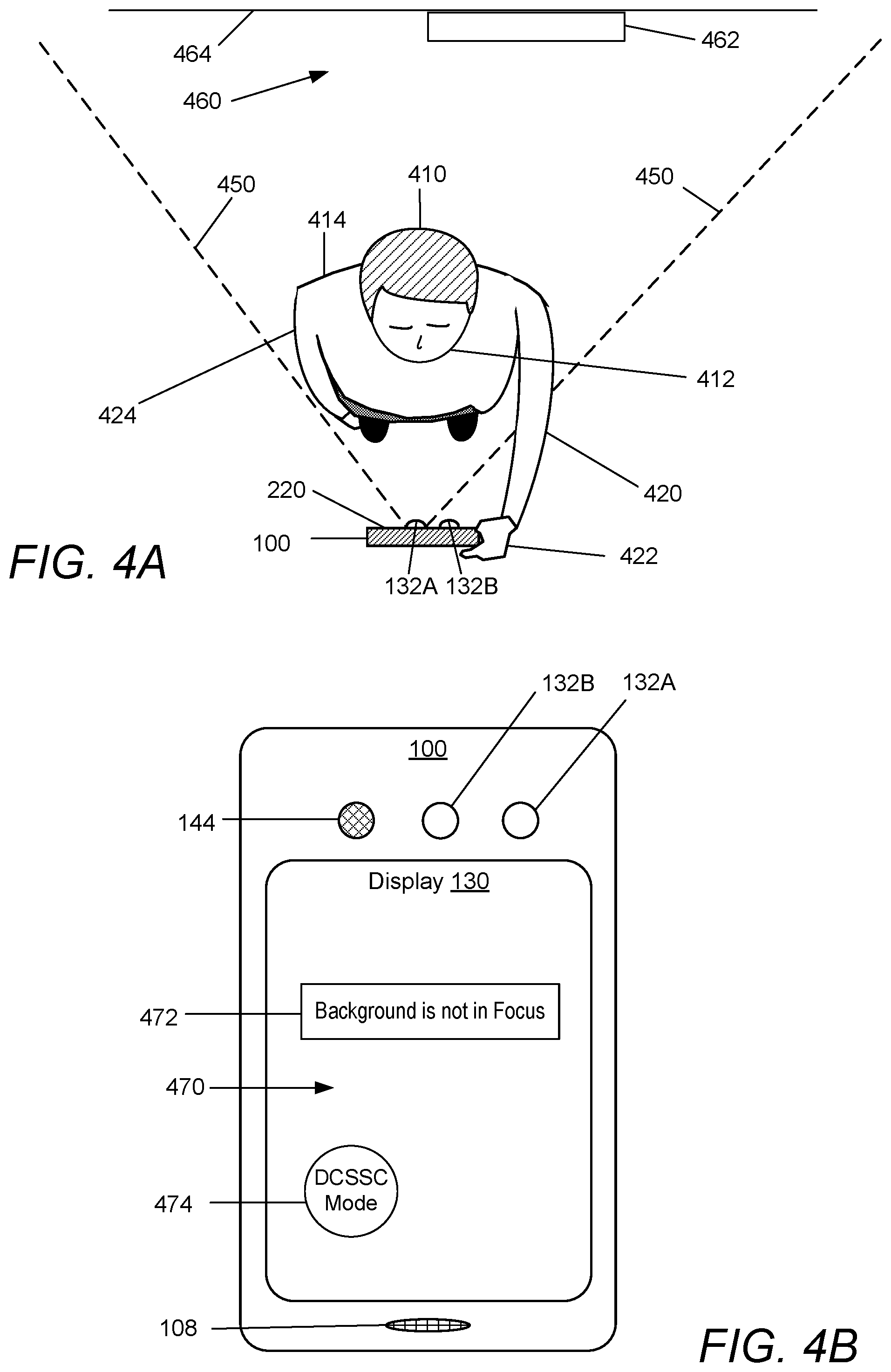 Patent US12309524 Figure 4 – Capturing self-photo images using a multi-camera electronic device