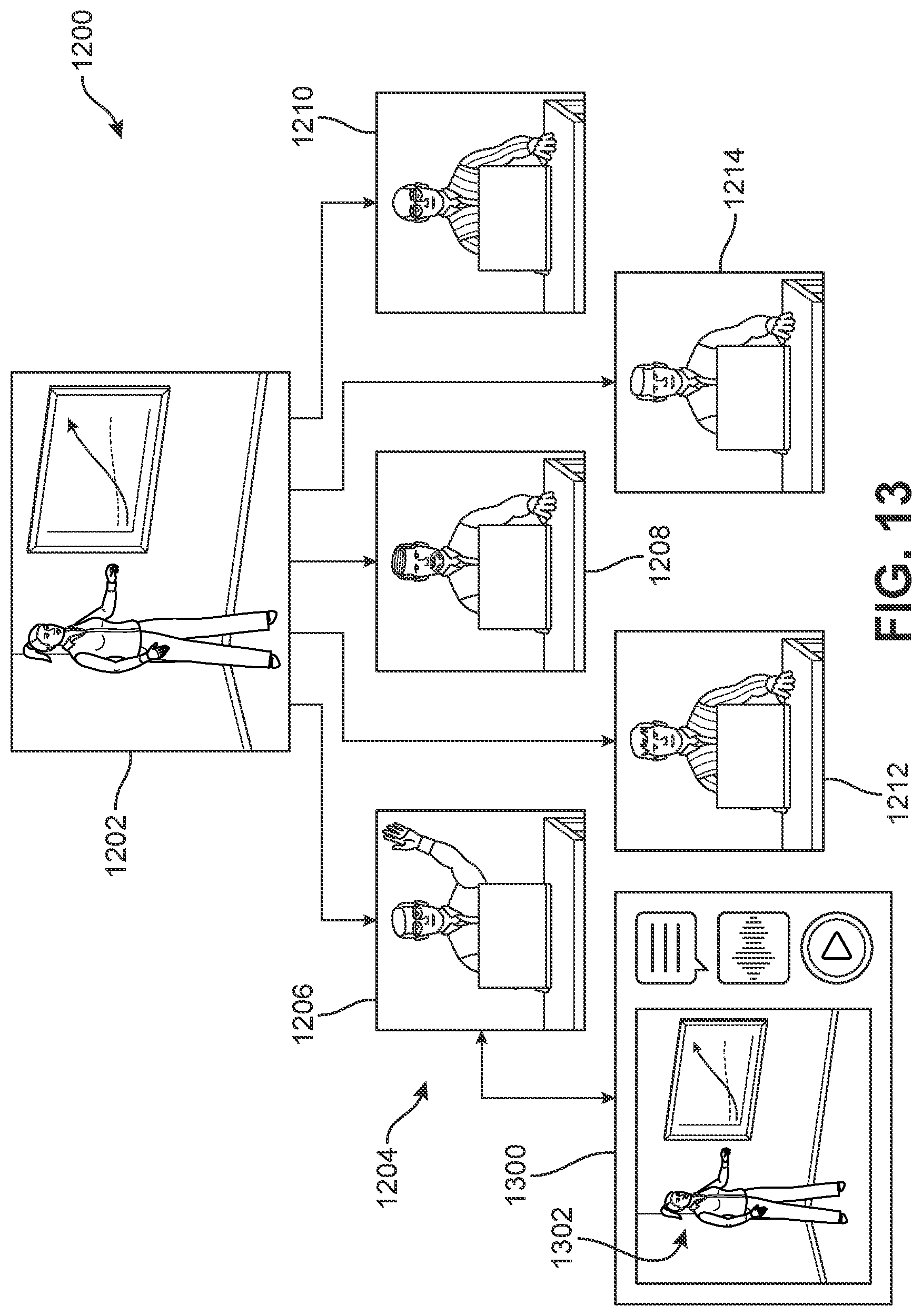 Patent US12309529 Figure 13 – System and method for an interactive digitally rendered avatar of a subject person