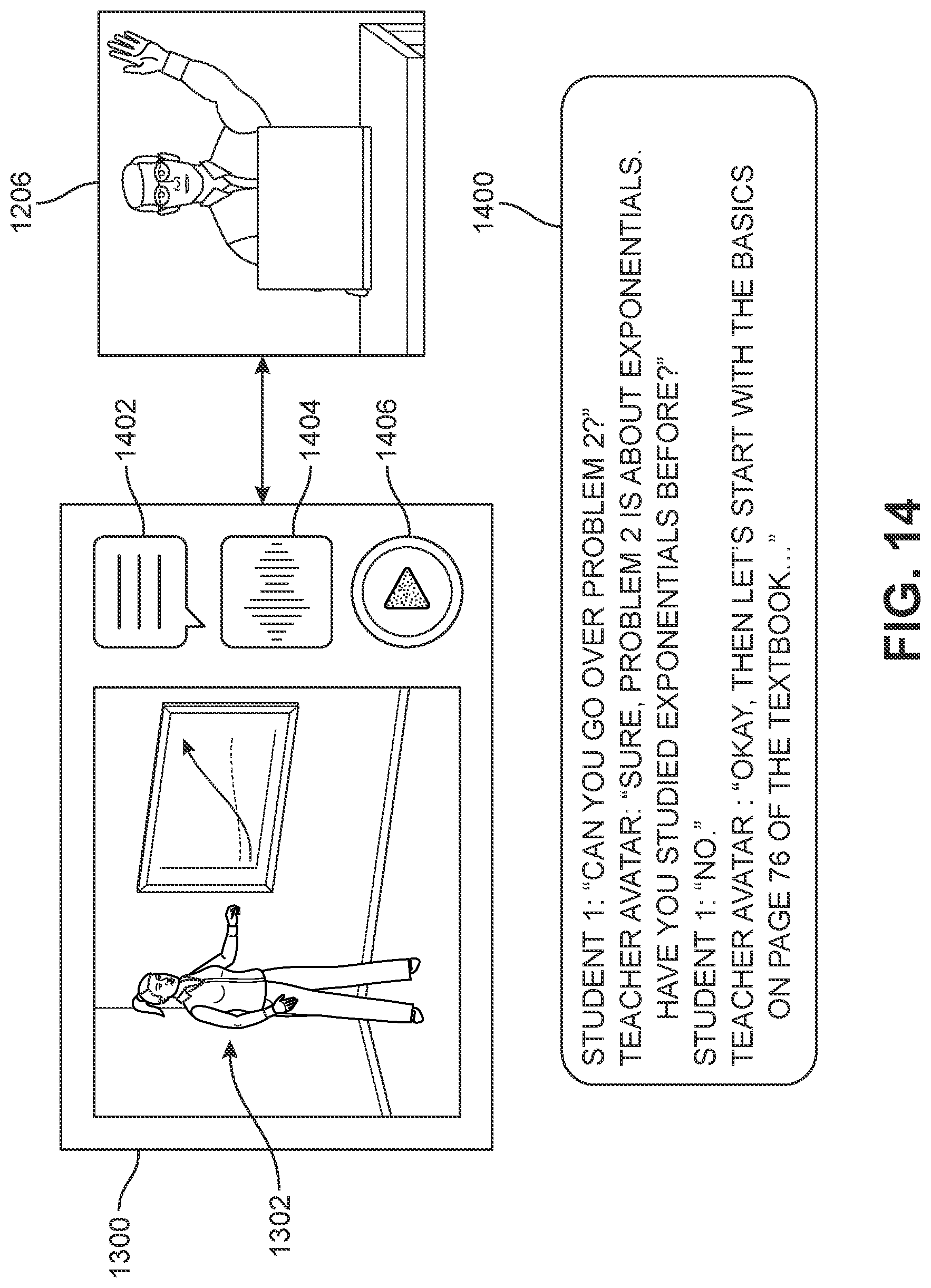 Patent US12309529 Figure 14 – System and method for an interactive digitally rendered avatar of a subject person