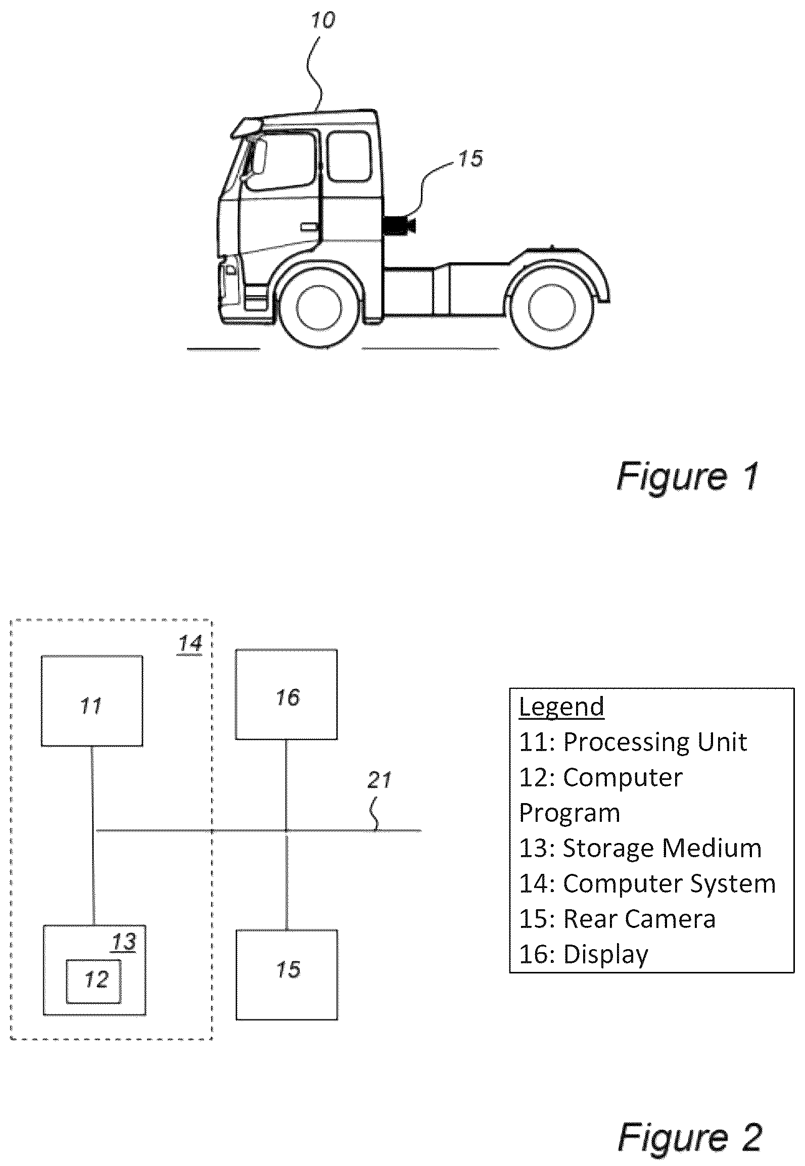 Patent US12309534 Figure 1 – Activation of vehicle convoy rear cameras