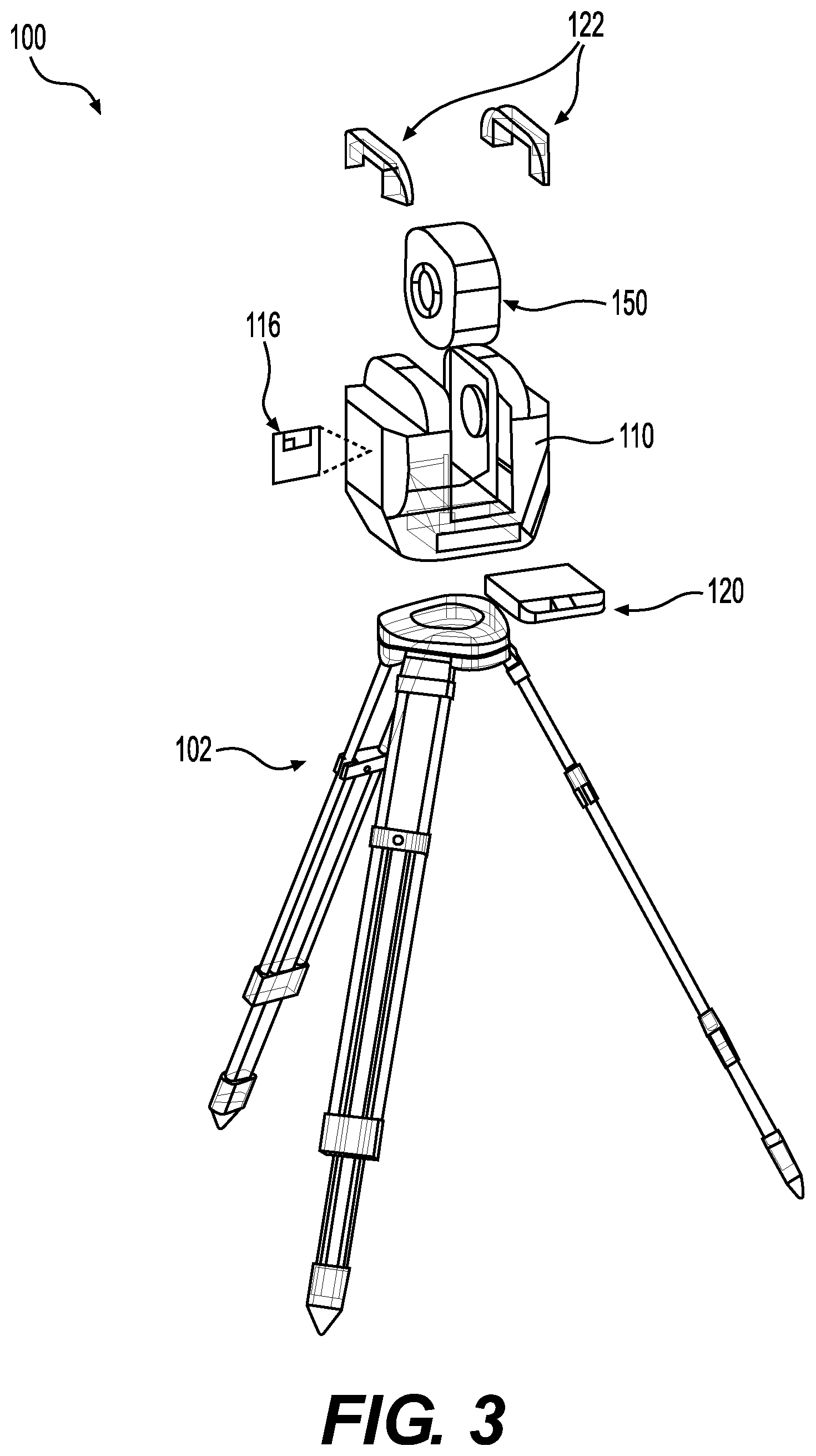 Patent US12309535 Figure 3 – Projection device for displaying construction plans