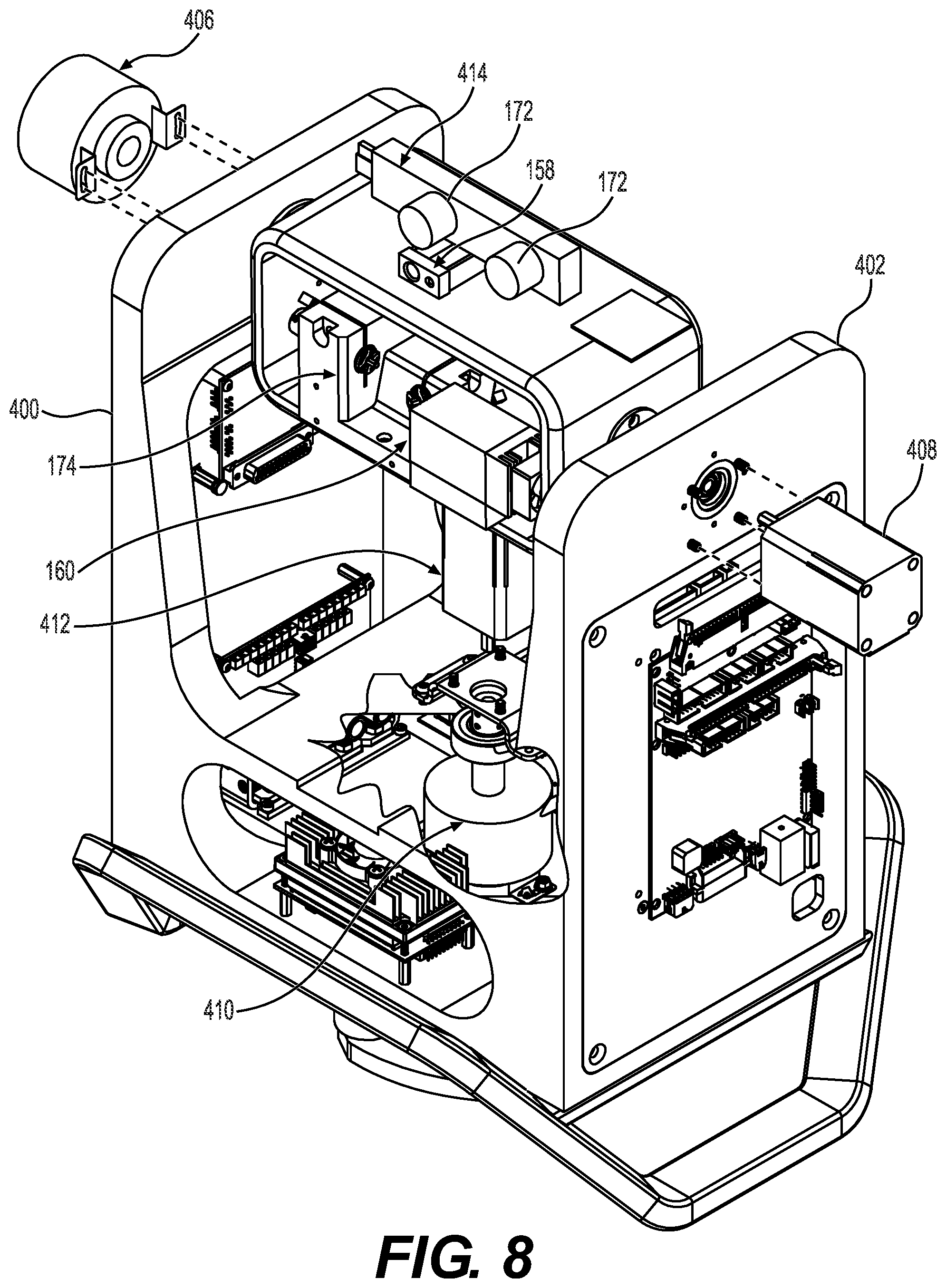 Patent US12309535 Figure 8 – Projection device for displaying construction plans