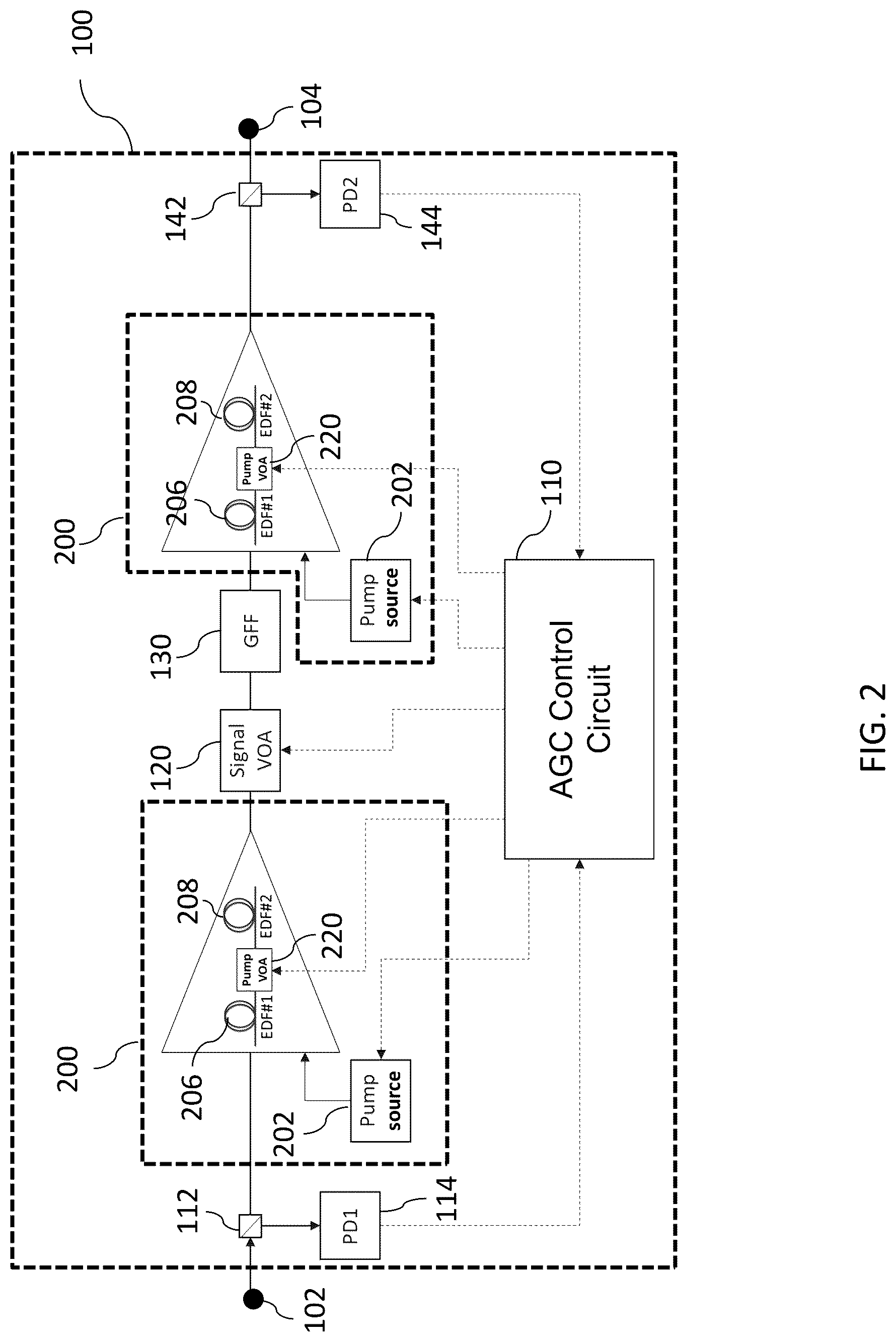 Patent US12309537 Figure 2 – Assemblies and methods for managing spectral hole burning