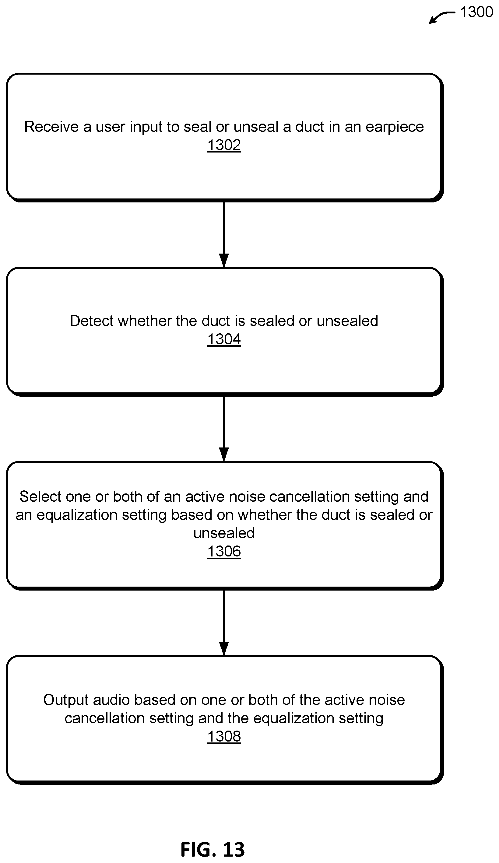 Patent US12309541 Figure 12 – Automatically detecting an earpiece mode based on whether a duct is sealed or unsealed