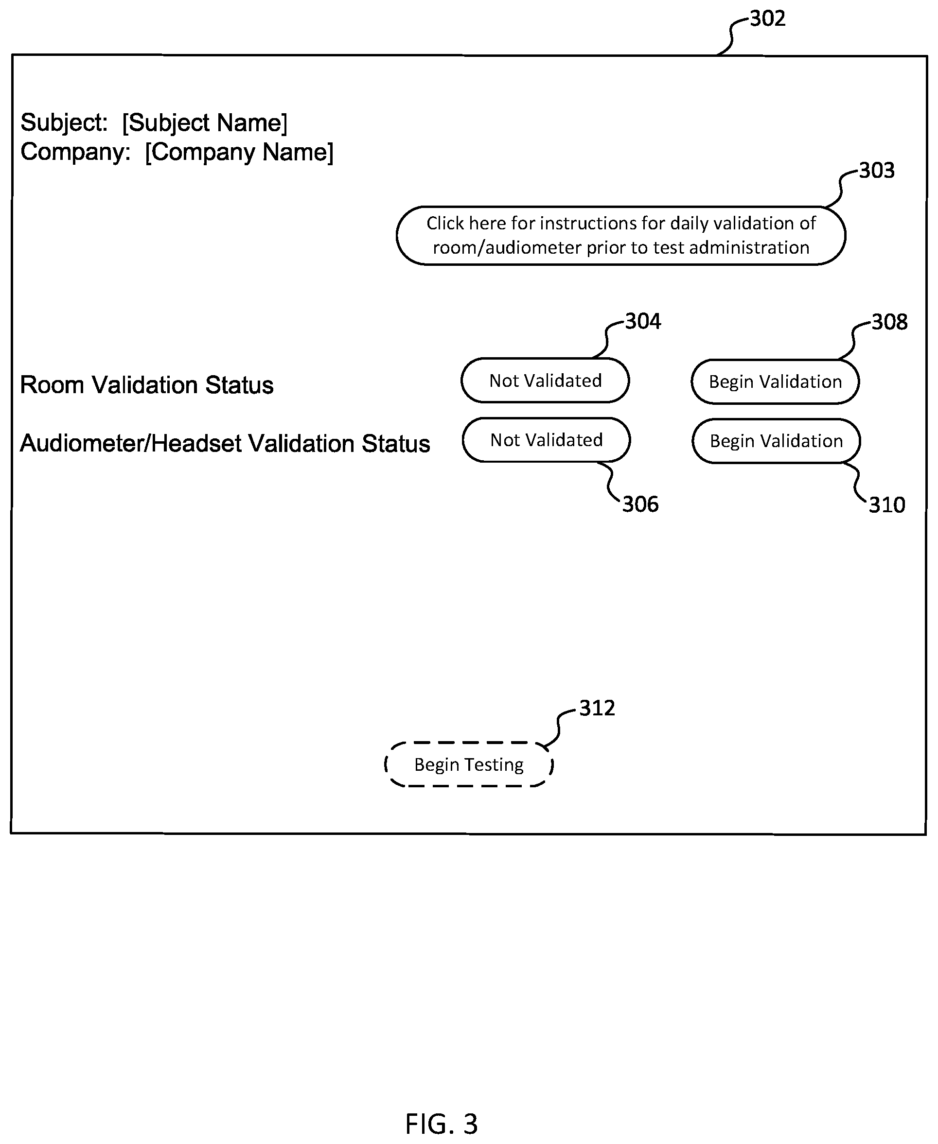 Patent US12309555 Figure 3 – Systems and methods for conducting and validating an audiometric test