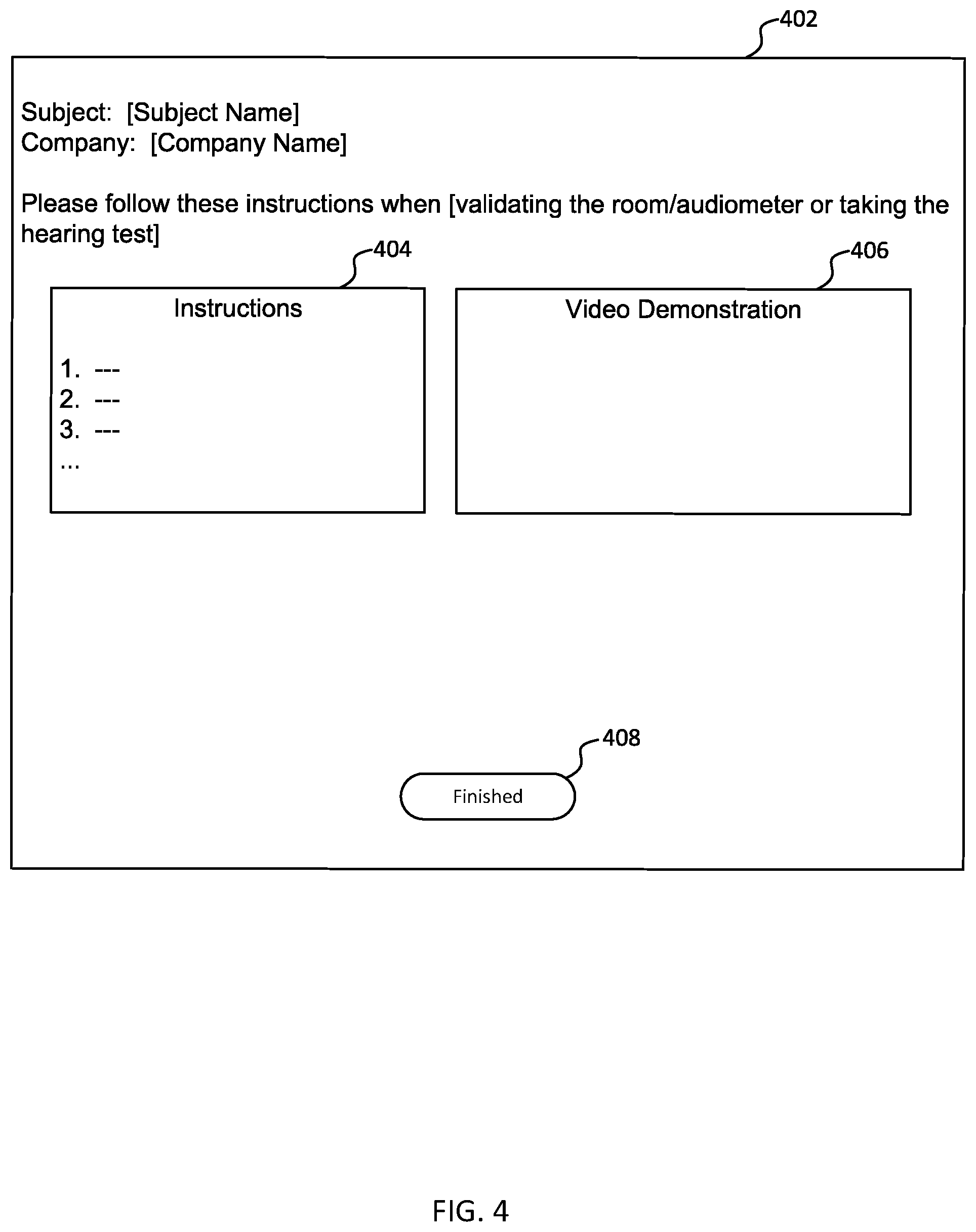 Patent US12309555 Figure 4 – Systems and methods for conducting and validating an audiometric test