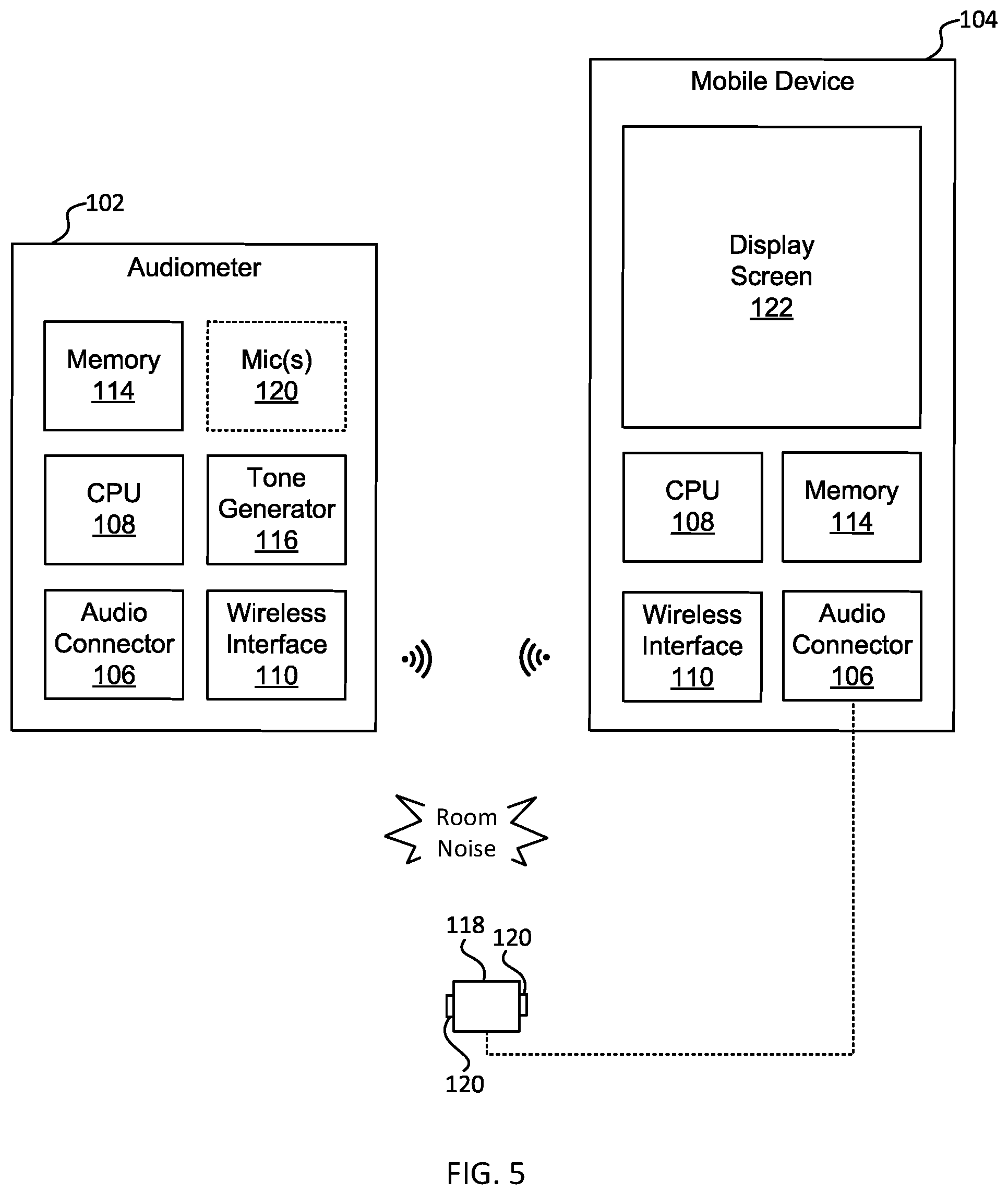 Patent US12309555 Figure 5 – Systems and methods for conducting and validating an audiometric test