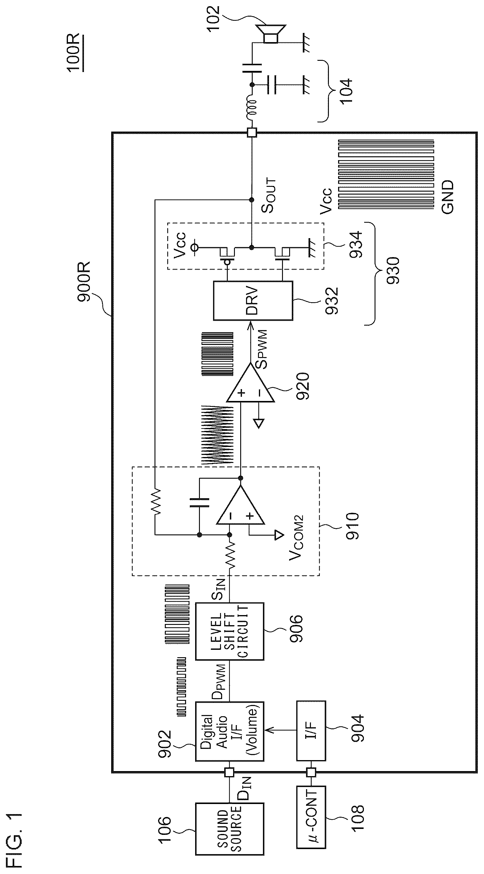 Patent US12309556 Figure 1 – Audio circuit