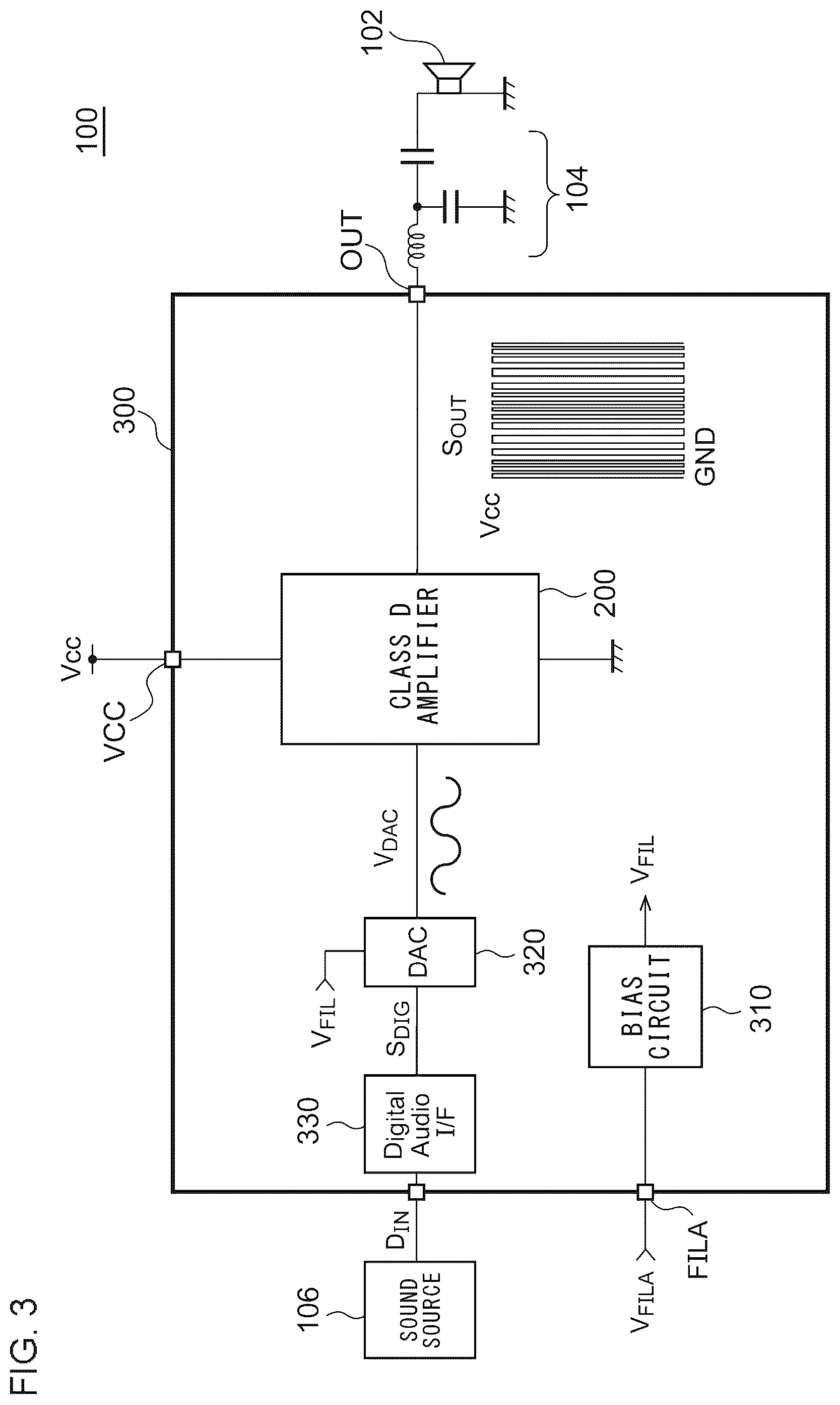 Patent US12309556 Figure 3 – Audio circuit
