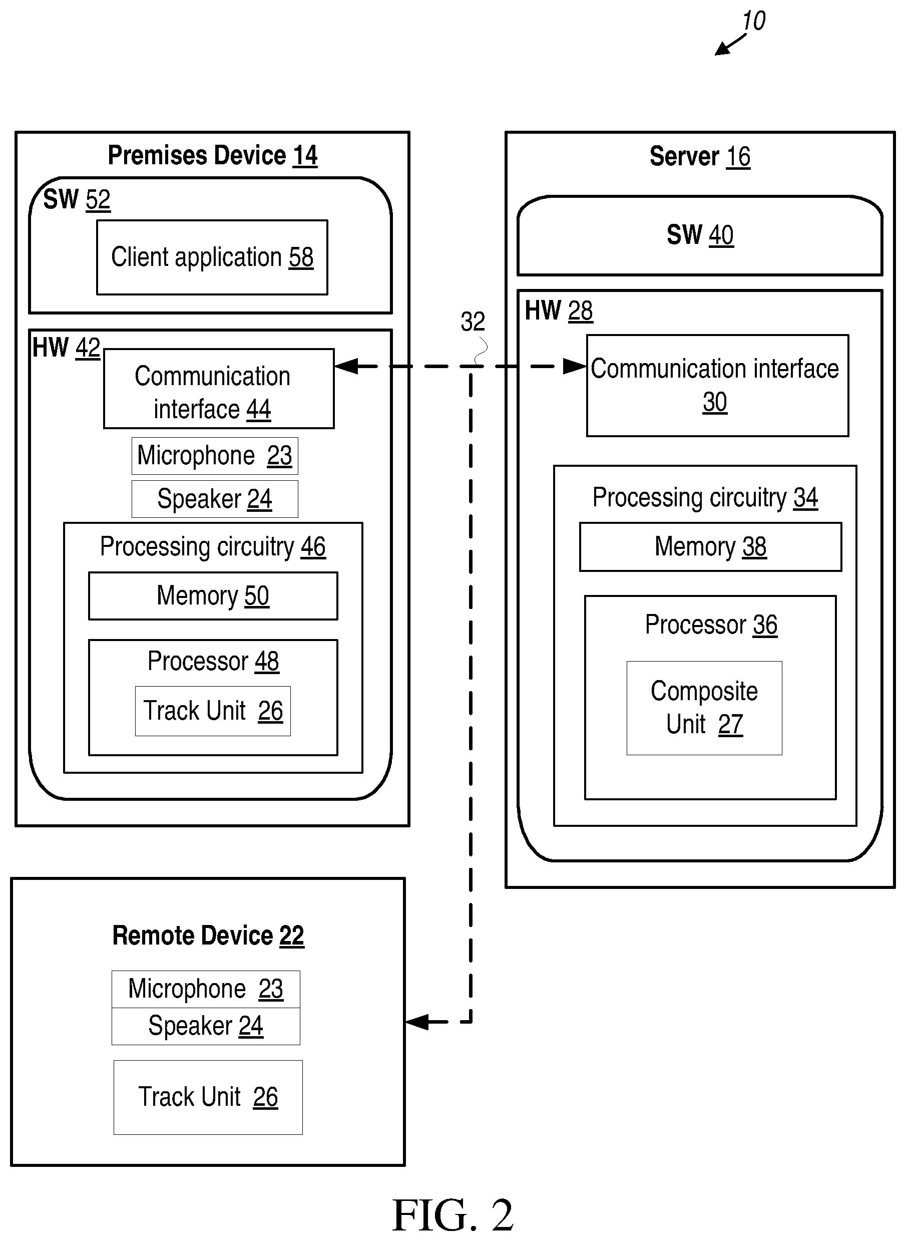 Patent US12309567 Figure 2 – Multi-track audio in a security system