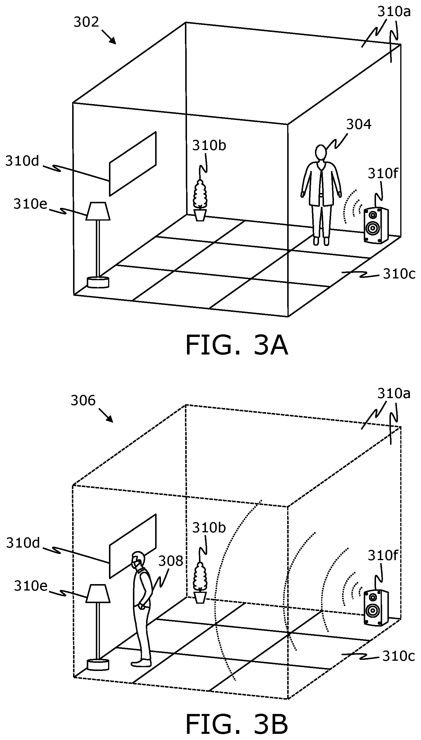 Patent US12309576 Figure 2 – Re-creating acoustic scene from spatial locations of sound sources