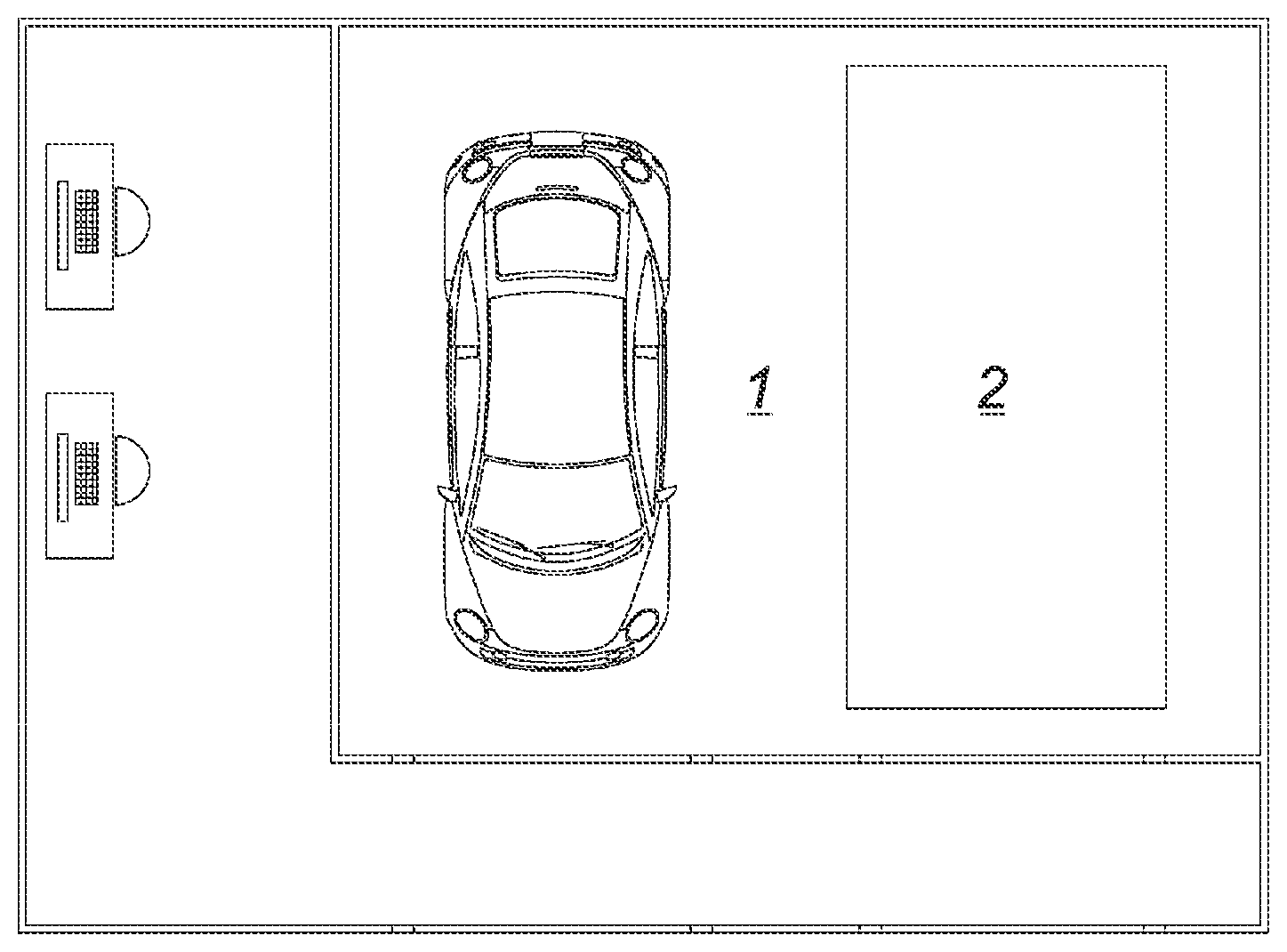 Patent US12309596 Figure 1 – System for the inspection, evaluation and diagnosis of the level of cybersecurity of a vehicle