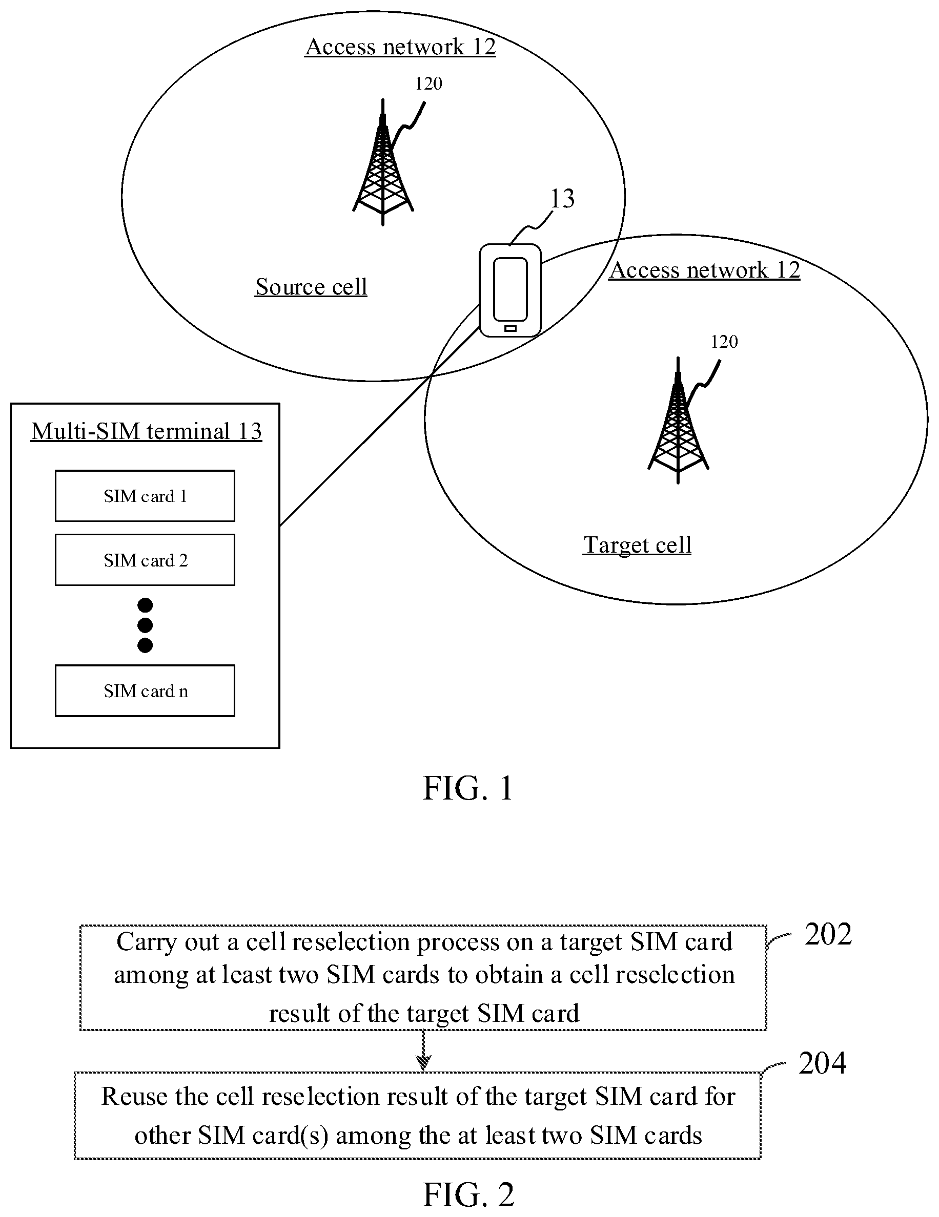 Patent US12309645 — Method, apparatus, mobile terminal, and storage medium for cell reselection — Figure 1