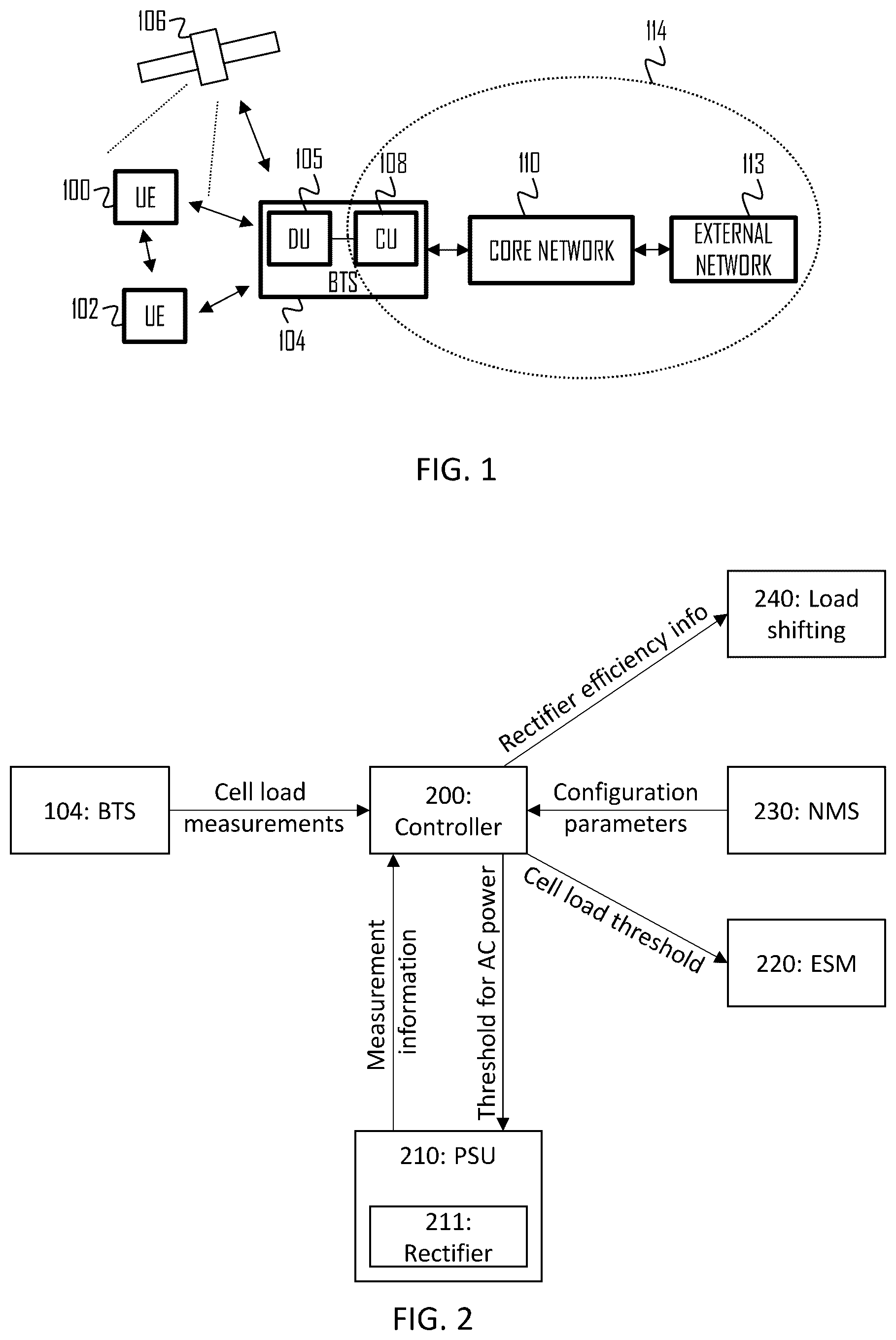 Patent US12309694 Figure 1 – Mapping between cell load and rectifier efficiency