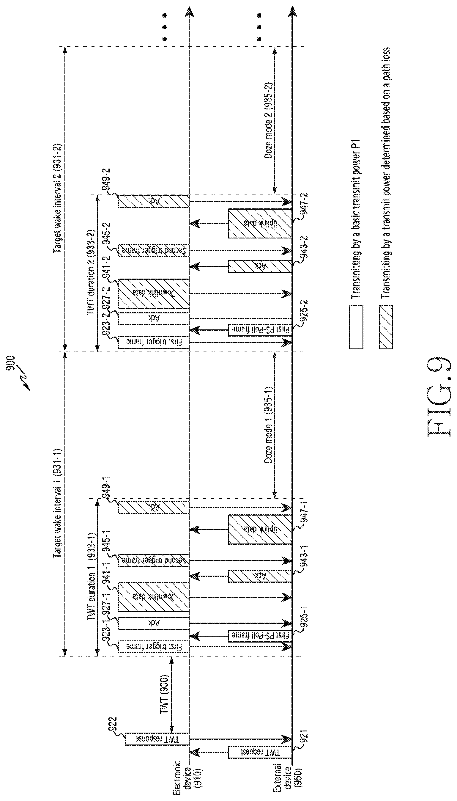 Patent US12309719 Figure 11 – Electronic device and method for adjusting wireless transmit power
