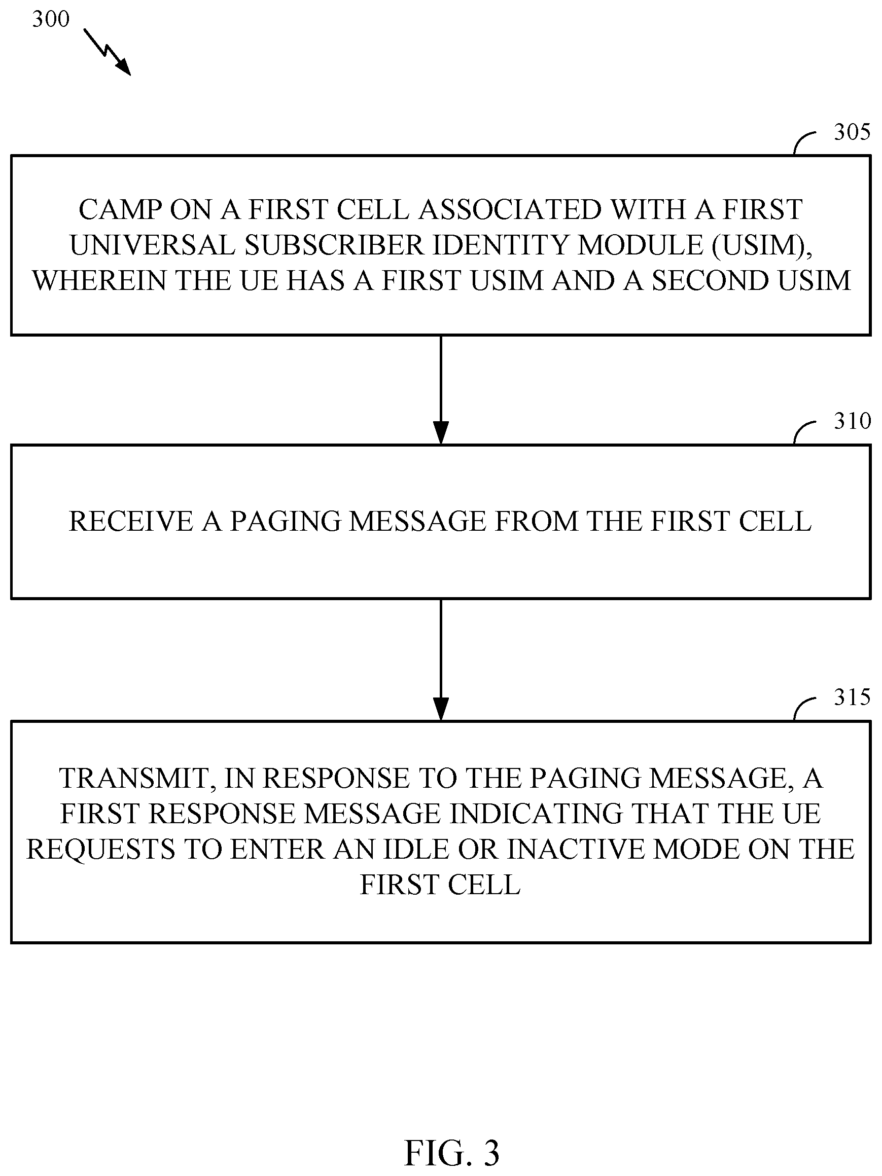 Patent US12309741 Figure 3 – Responding to paging by multiple-universal subscription identity module devices