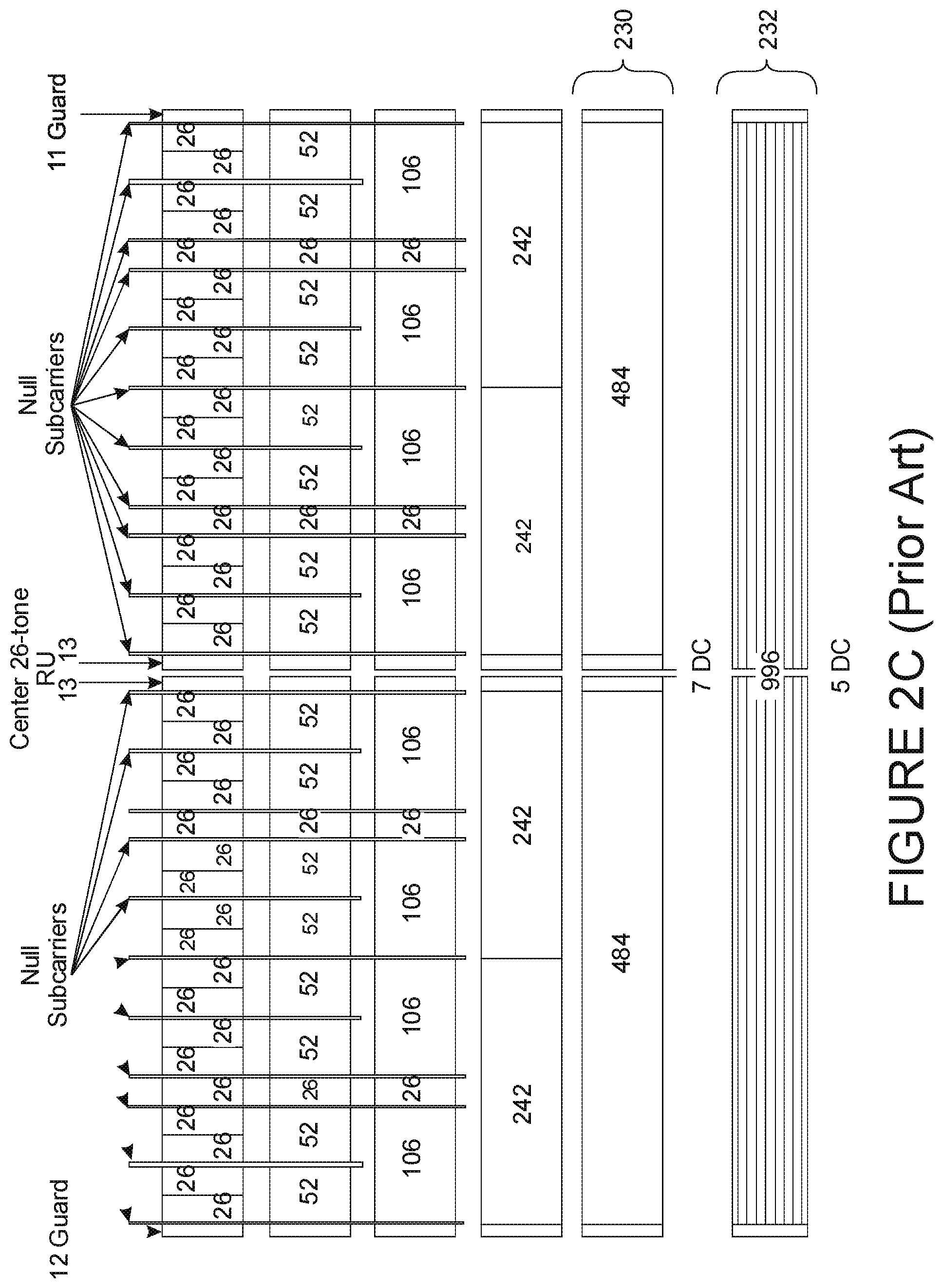 Patent US12309756 Figure 3 – Spectrum allocation for multiple resource units in a wireless network