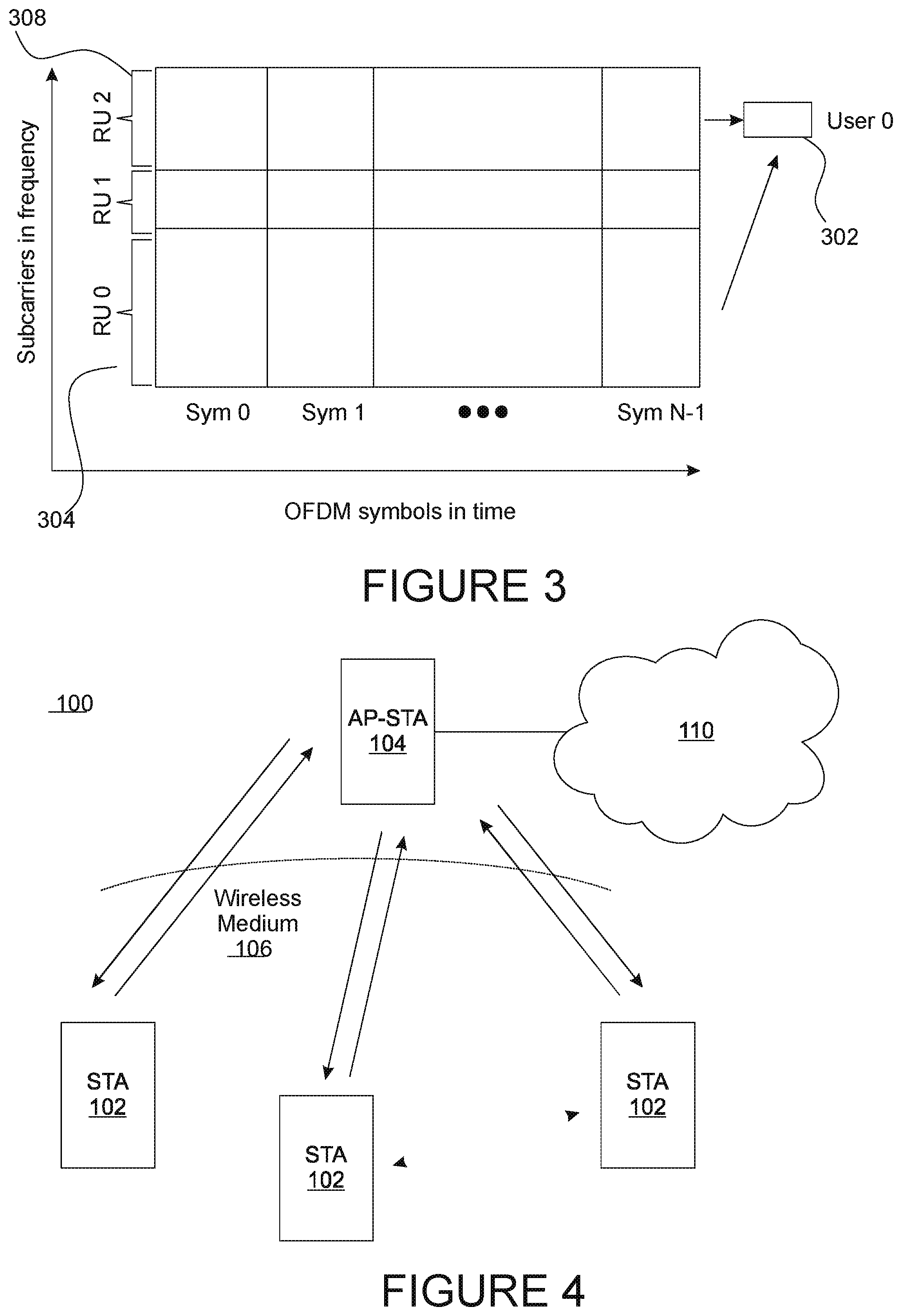 Patent US12309756 Figure 4 – Spectrum allocation for multiple resource units in a wireless network