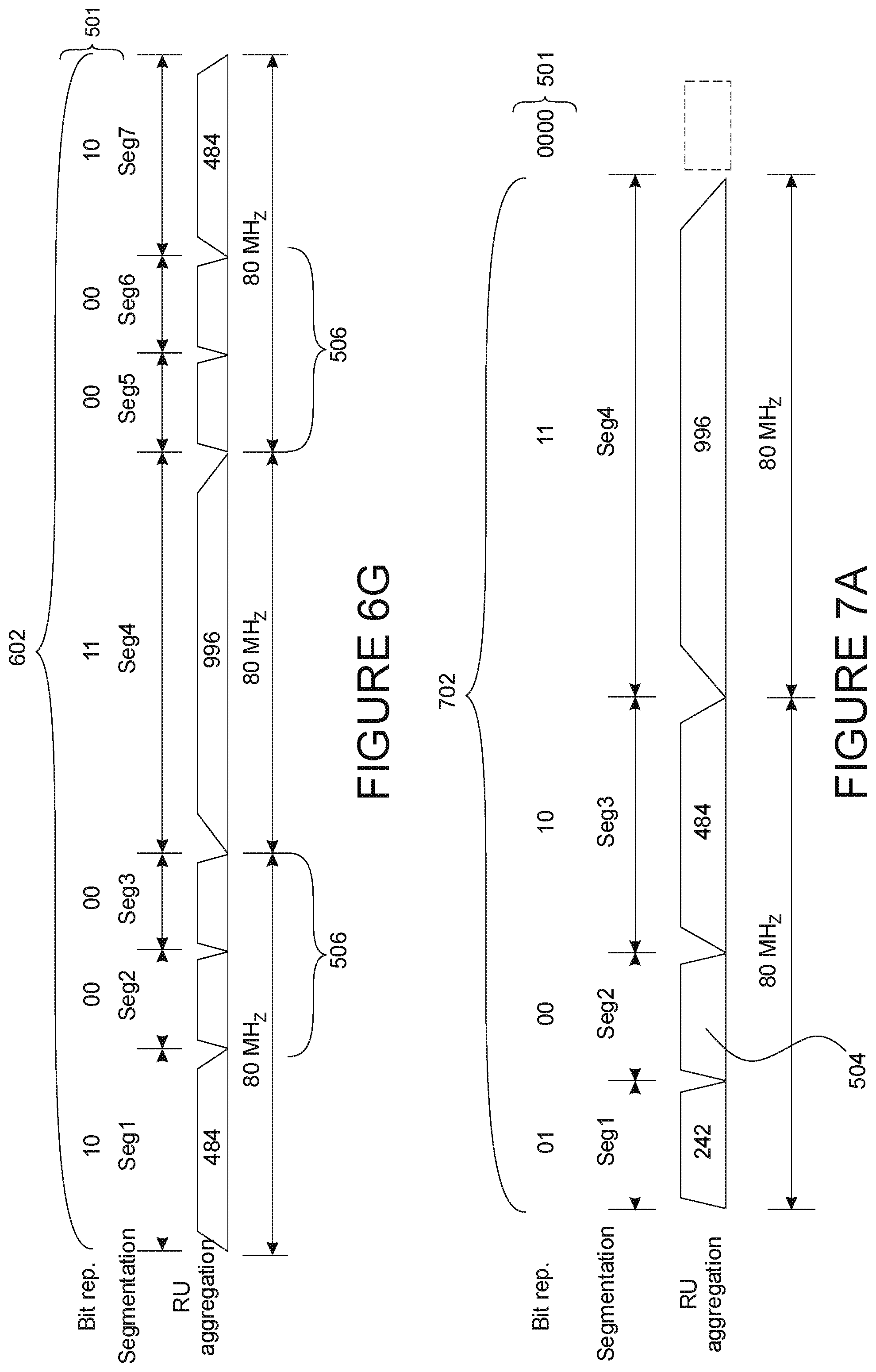 Patent US12309756 Figure 12 – Spectrum allocation for multiple resource units in a wireless network