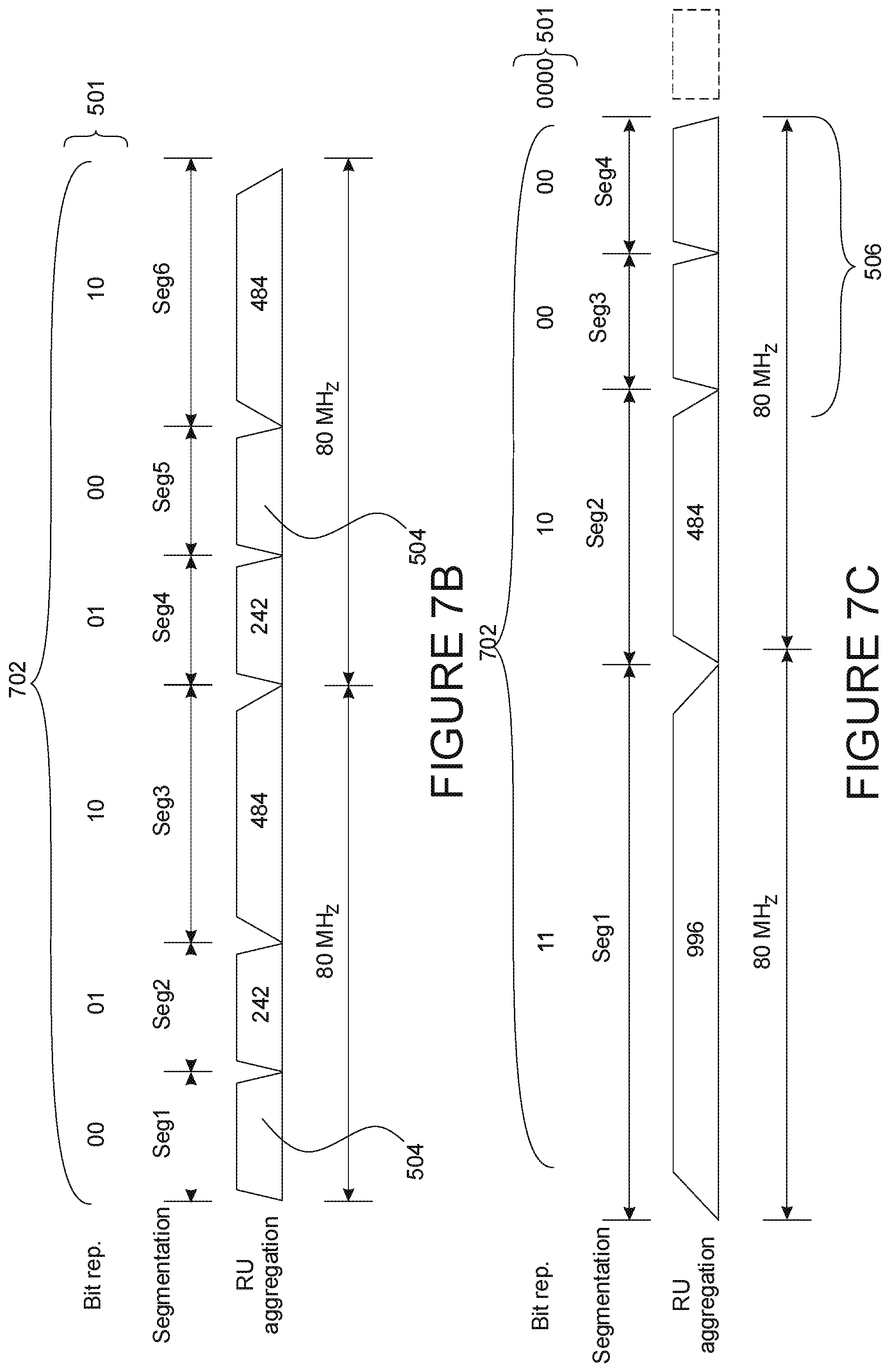 Patent US12309756 Figure 13 – Spectrum allocation for multiple resource units in a wireless network