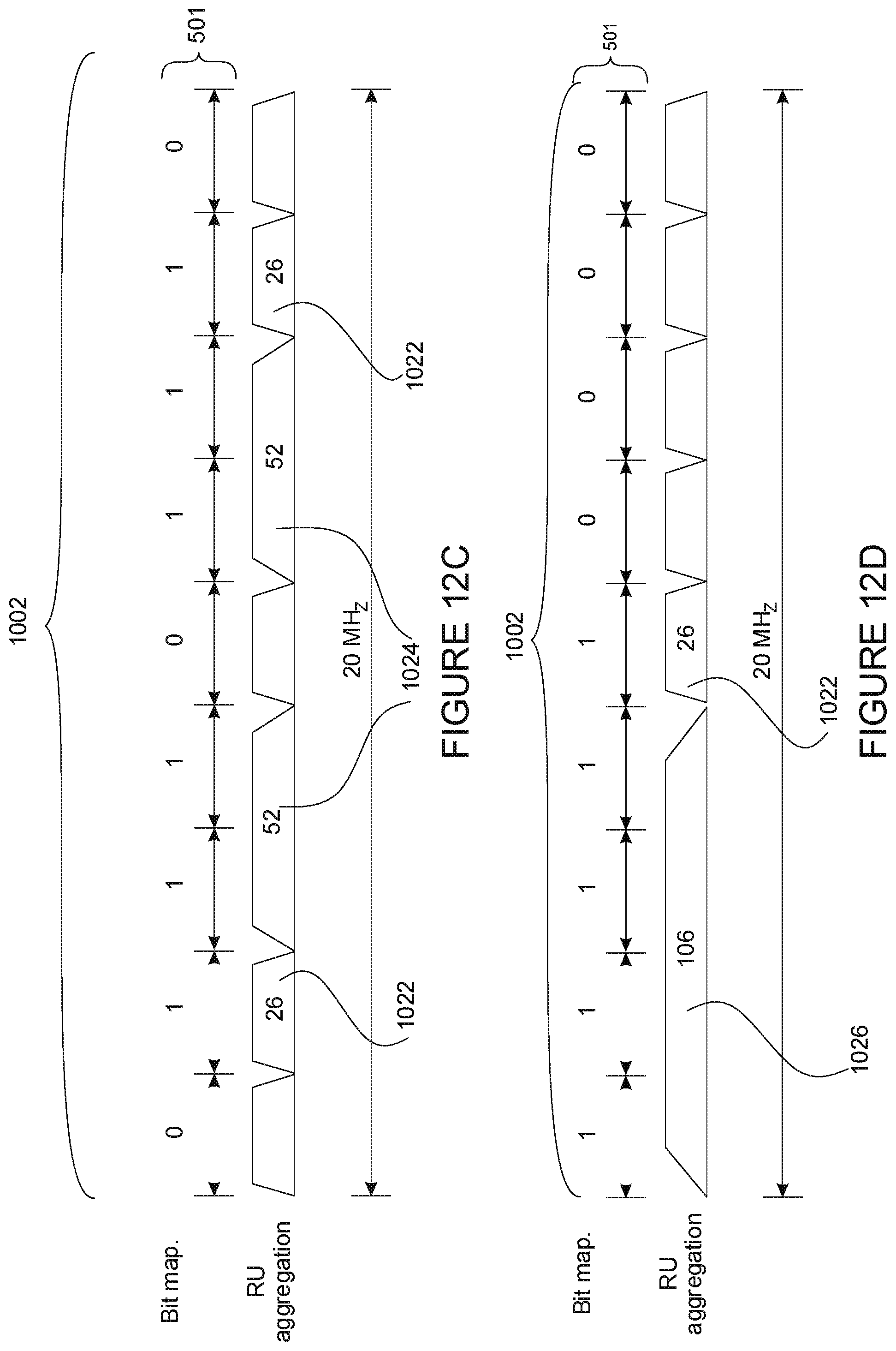 Patent US12309756 Figure 20 – Spectrum allocation for multiple resource units in a wireless network