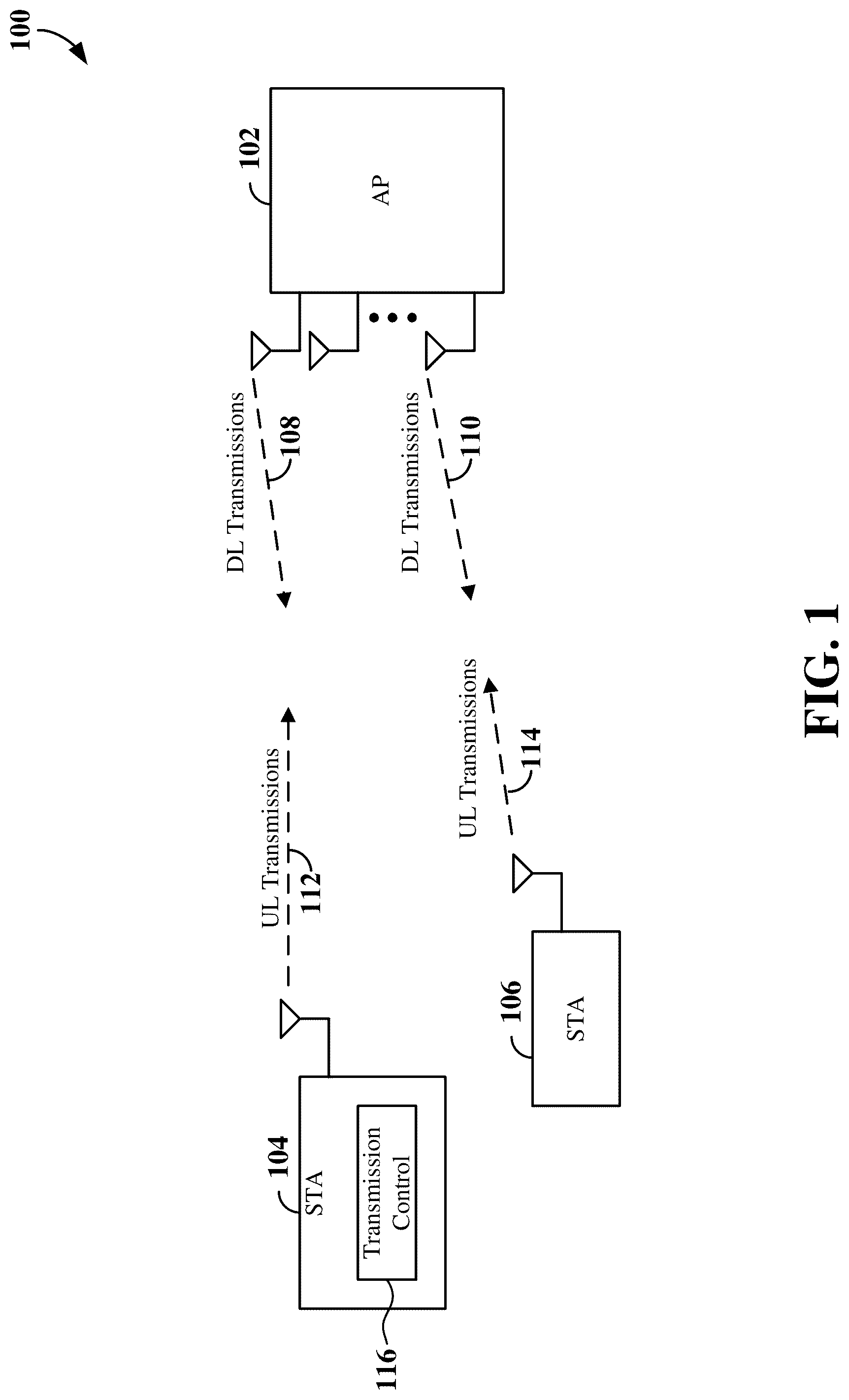 Patent US12309766 Figure 1 – Power source based transmission control