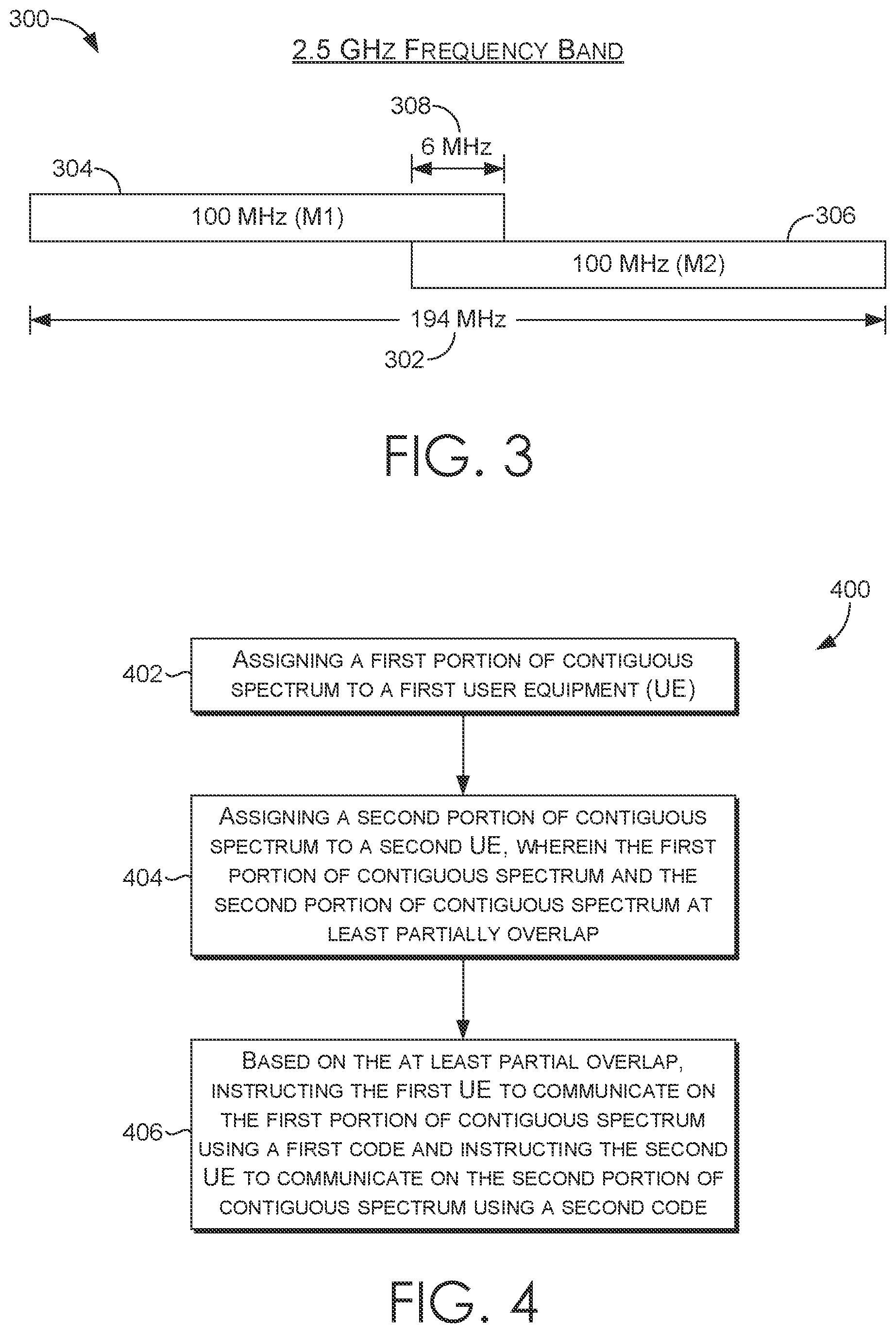 Patent US12309818 Figure 3 – Eliminating overlapping spectrum interference using orthogonal codes