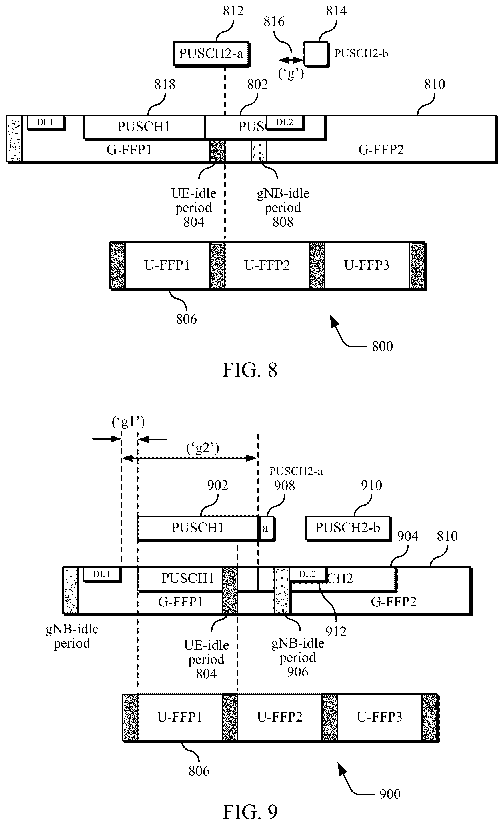 Patent US12309833 Figure 5 – Communication operations in a shared spectrum