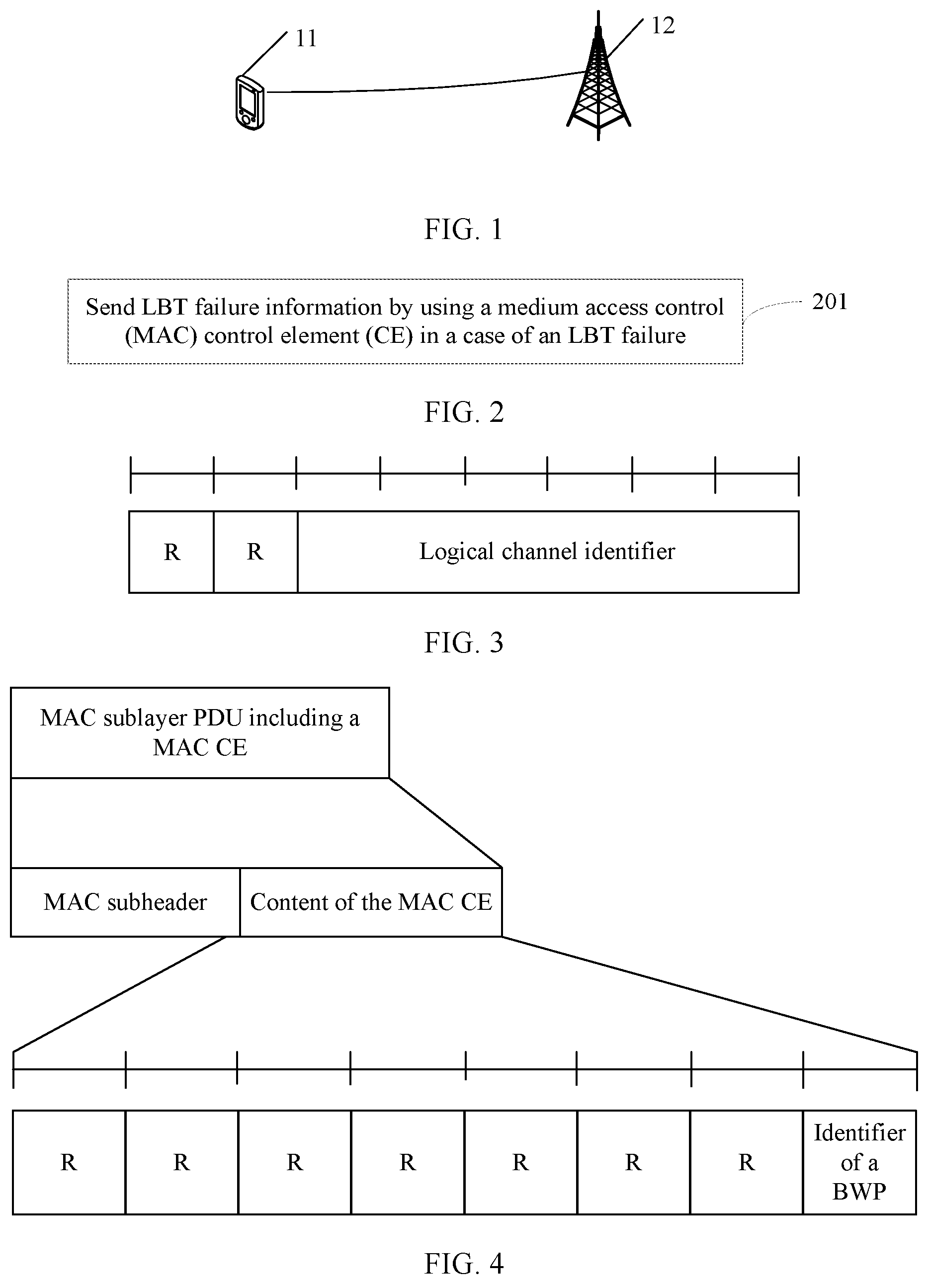 Patent US12309834 Figure 1 – Listen-before-talk failure processing method, terminal, and network side device